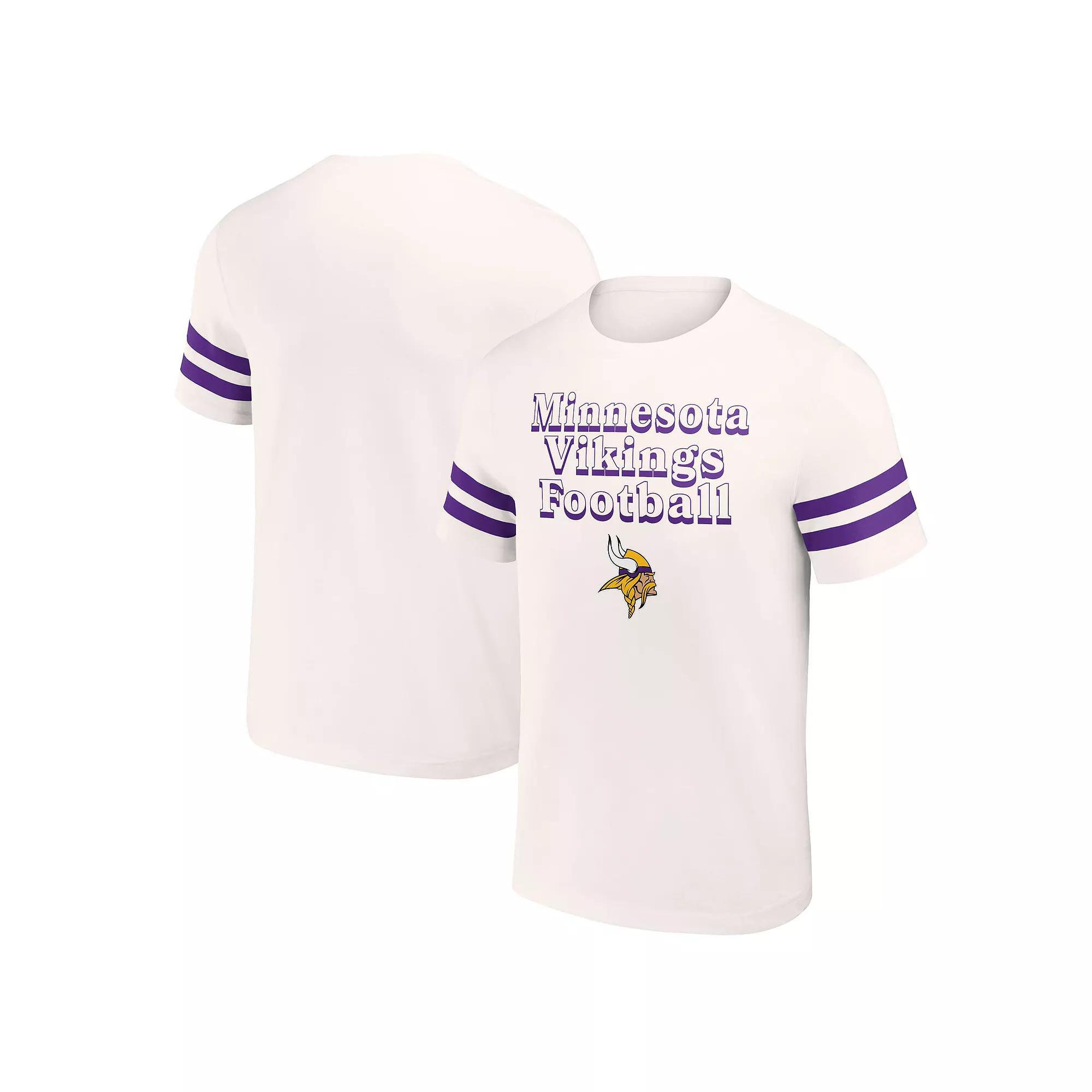 Men's NFL x Darius Rucker Collection by Fanatics Cream Minnesota Vikings Vintage T-Shirt, Size: 2XL, Beige Product Image