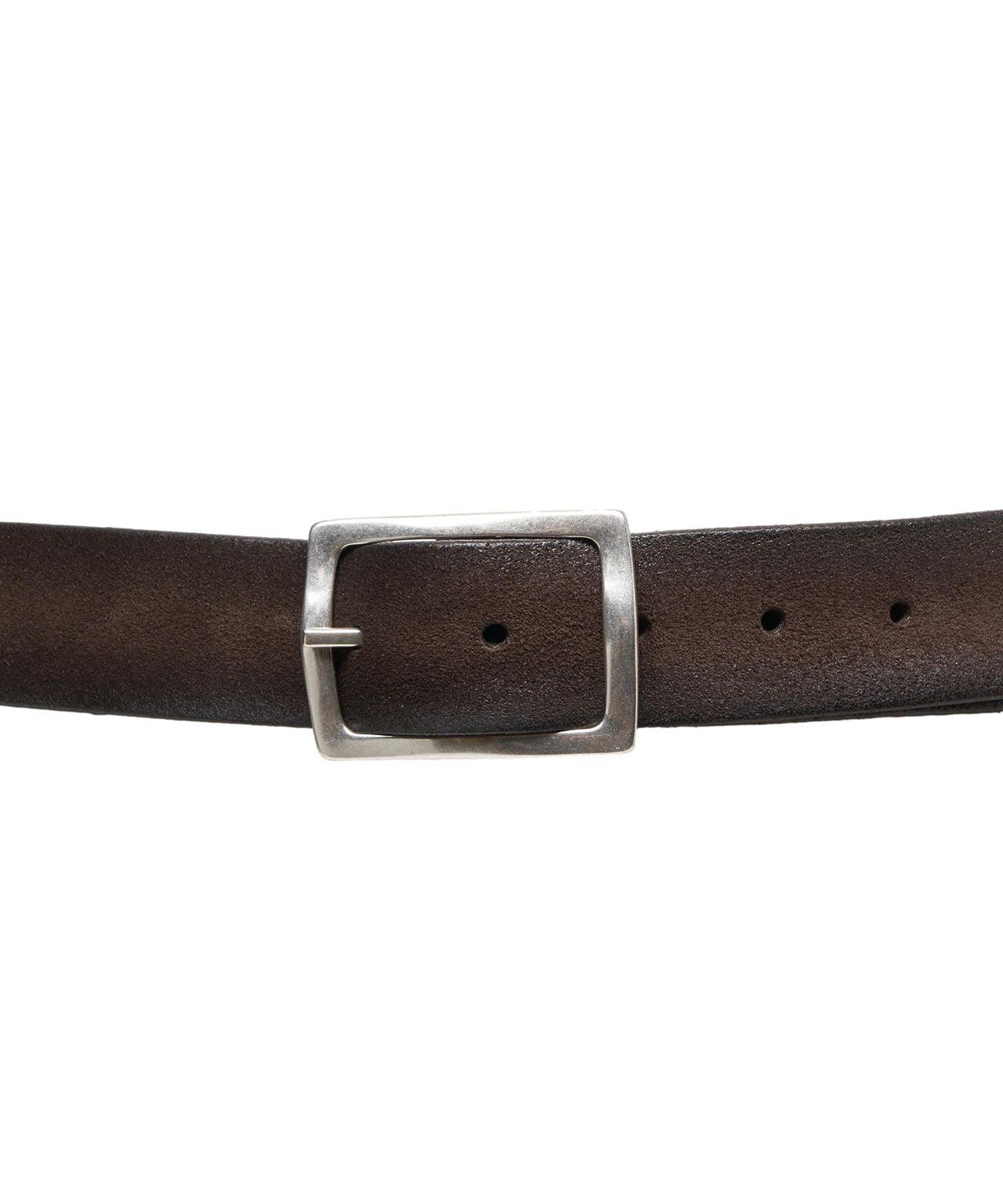 Leather belt with buckle Product Image