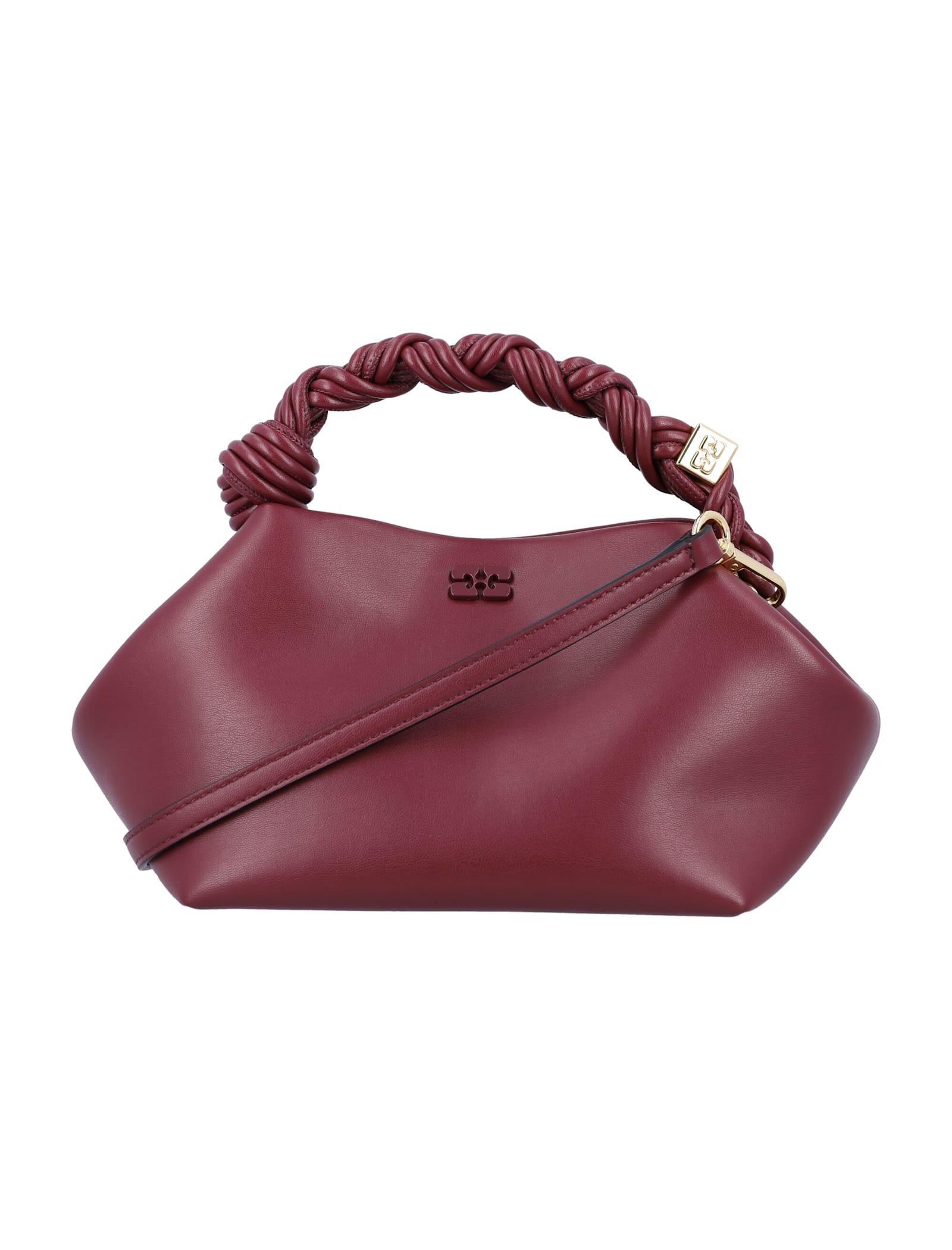 GANNI Bordeaux Mini Bou Handbag In Red Product Image