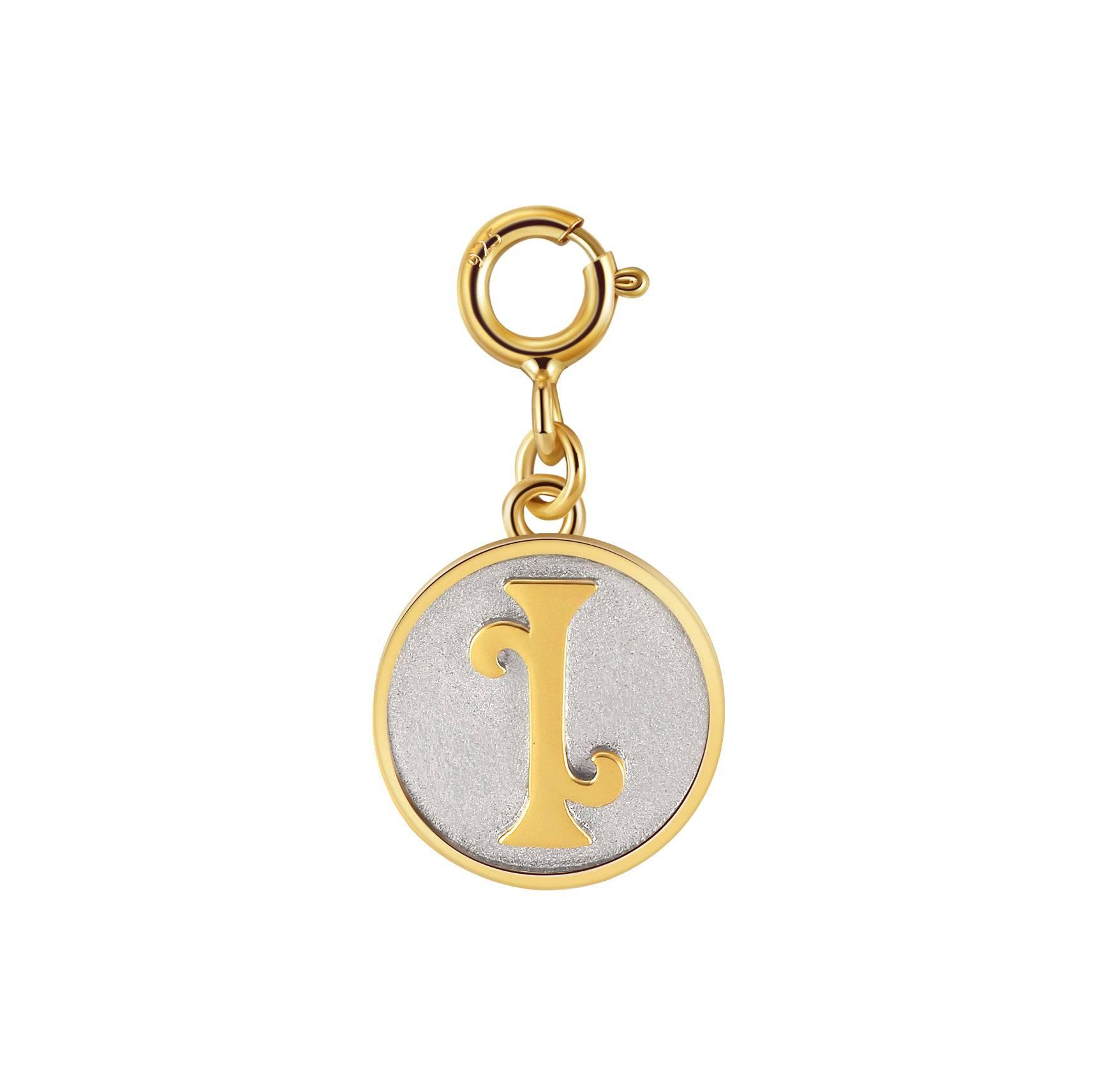 Saints Dainty Fancy Initial Clip on Pendant A-Z Product Image