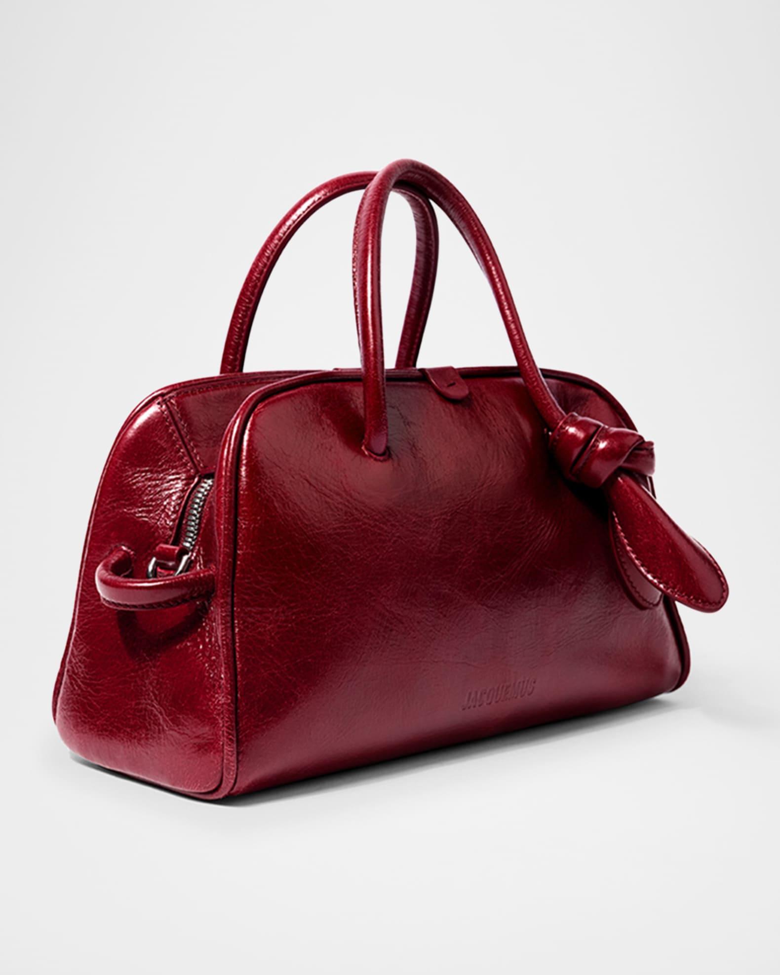 Le Petit Turismo Leather Top Handle Bowling Bag Product Image