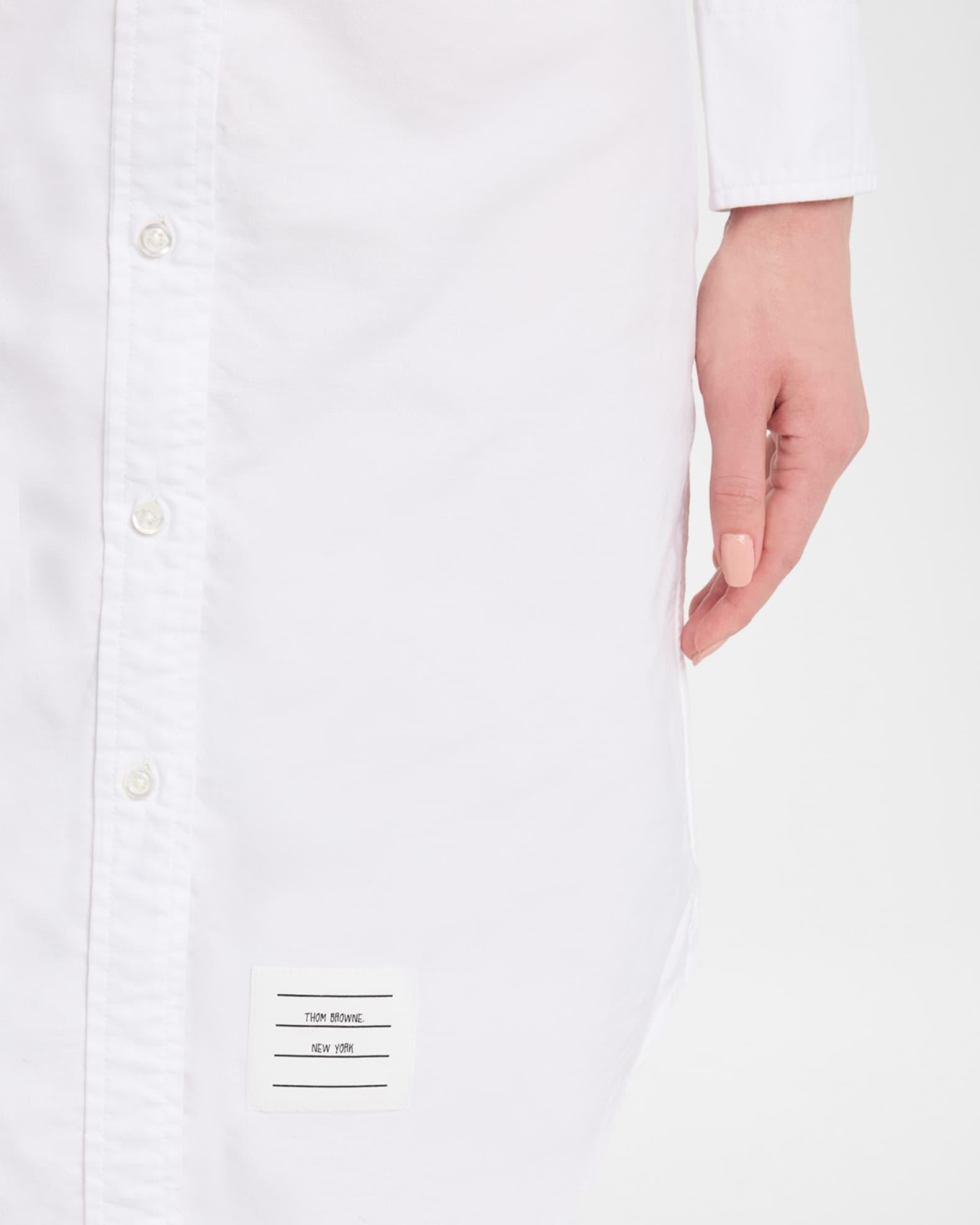 Grosgrain Placket Oxford Shirtdress Product Image