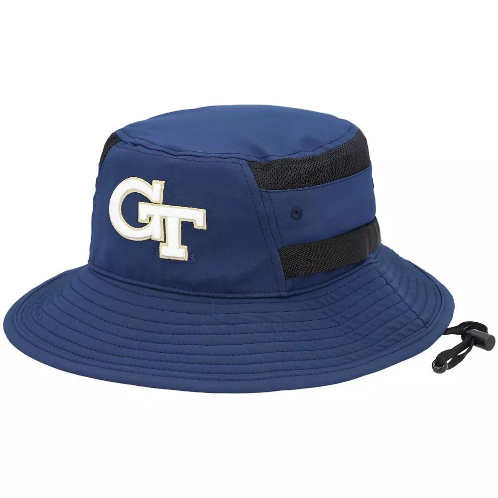 Men's adidas Navy Georgia Tech Yellow Jackets 2021 Sideline AEROREADY Bucket Hat,  Product Image
