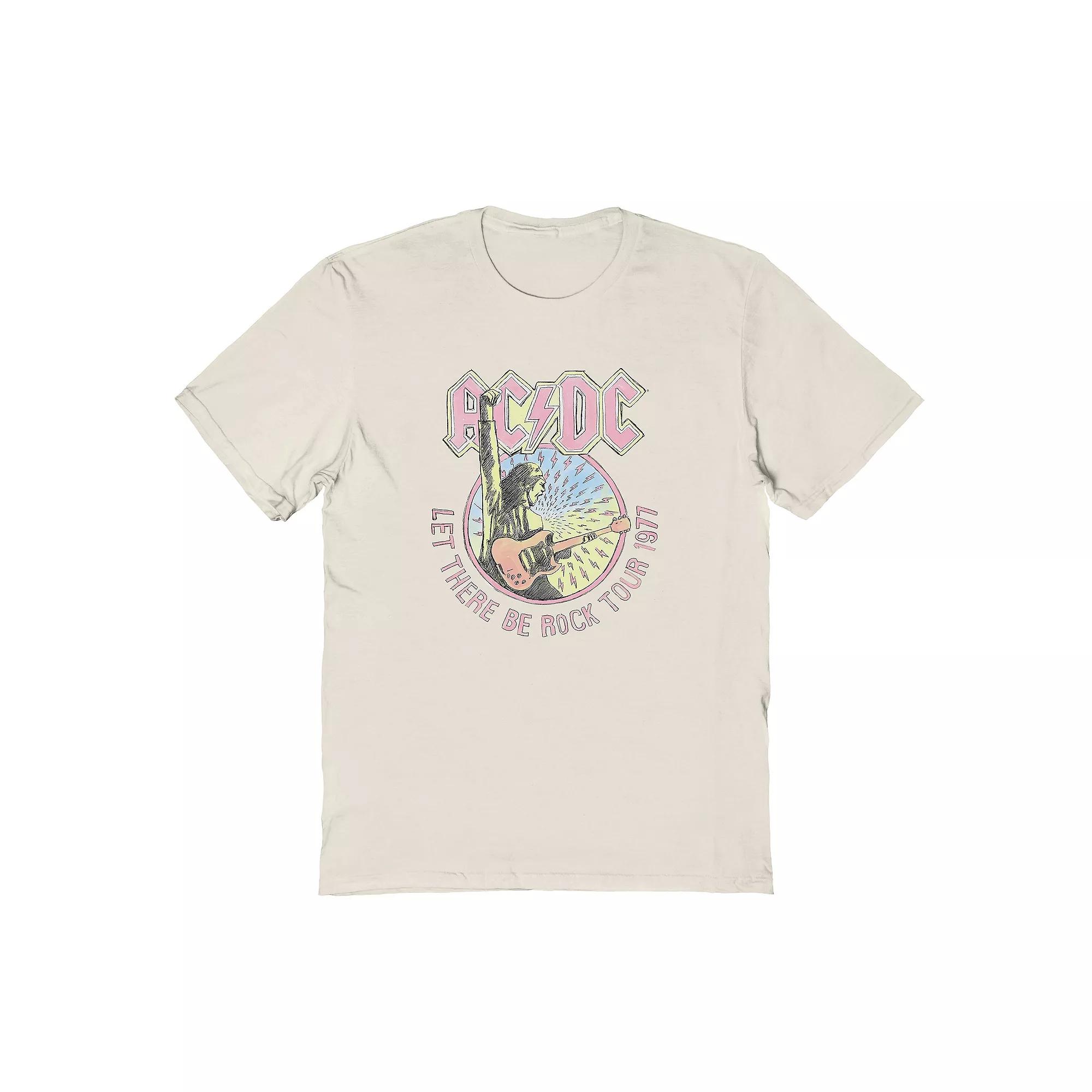Men's ACDC lllustration Graphic Tee, Size: Medium, Natural Product Image