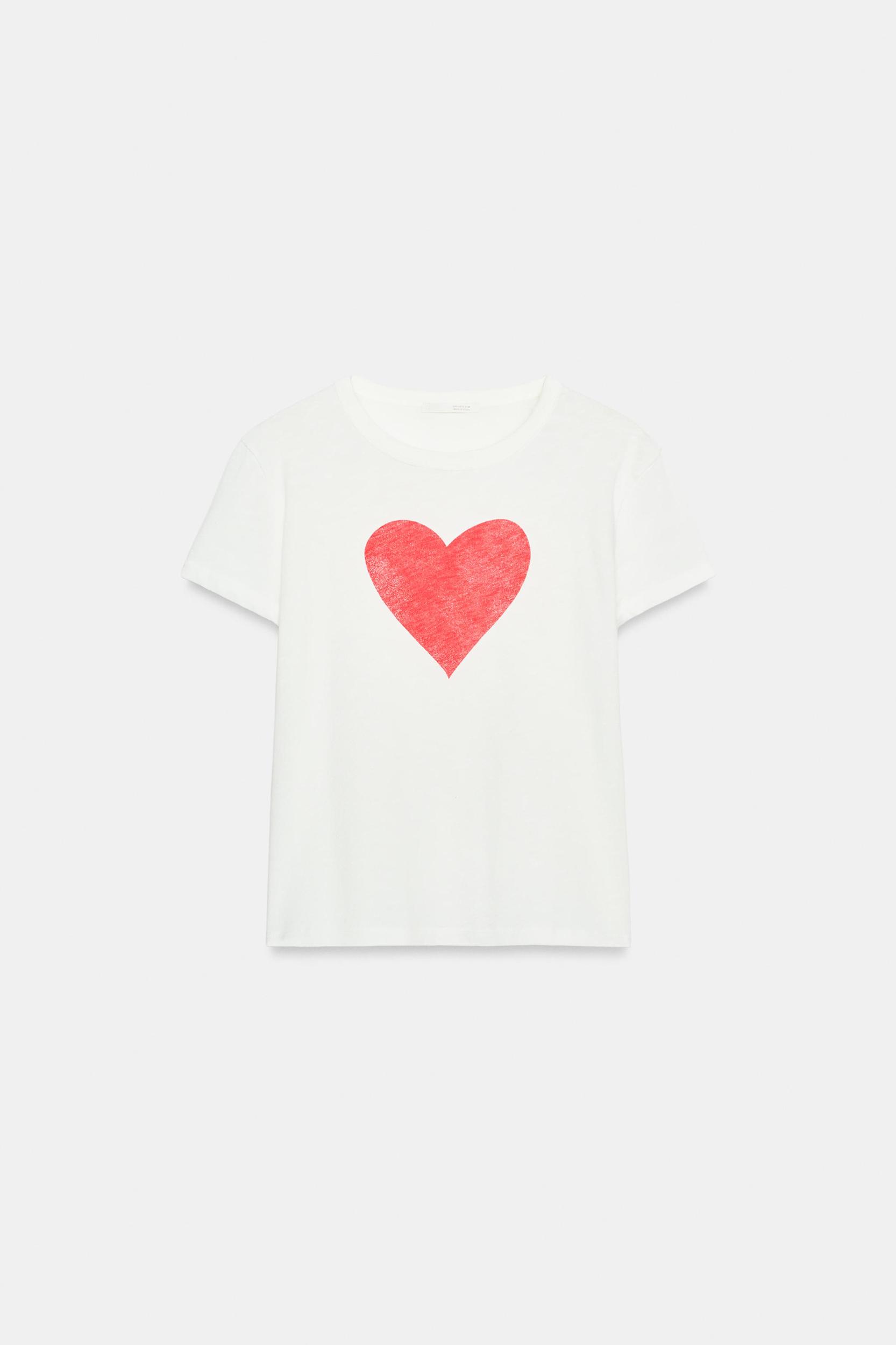 SHORT SLEEVE HEART T-SHIRT Product Image