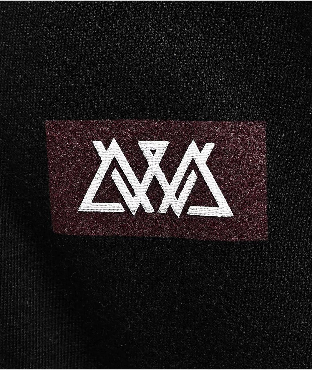 AVVA Offset Black T-Shirt Product Image