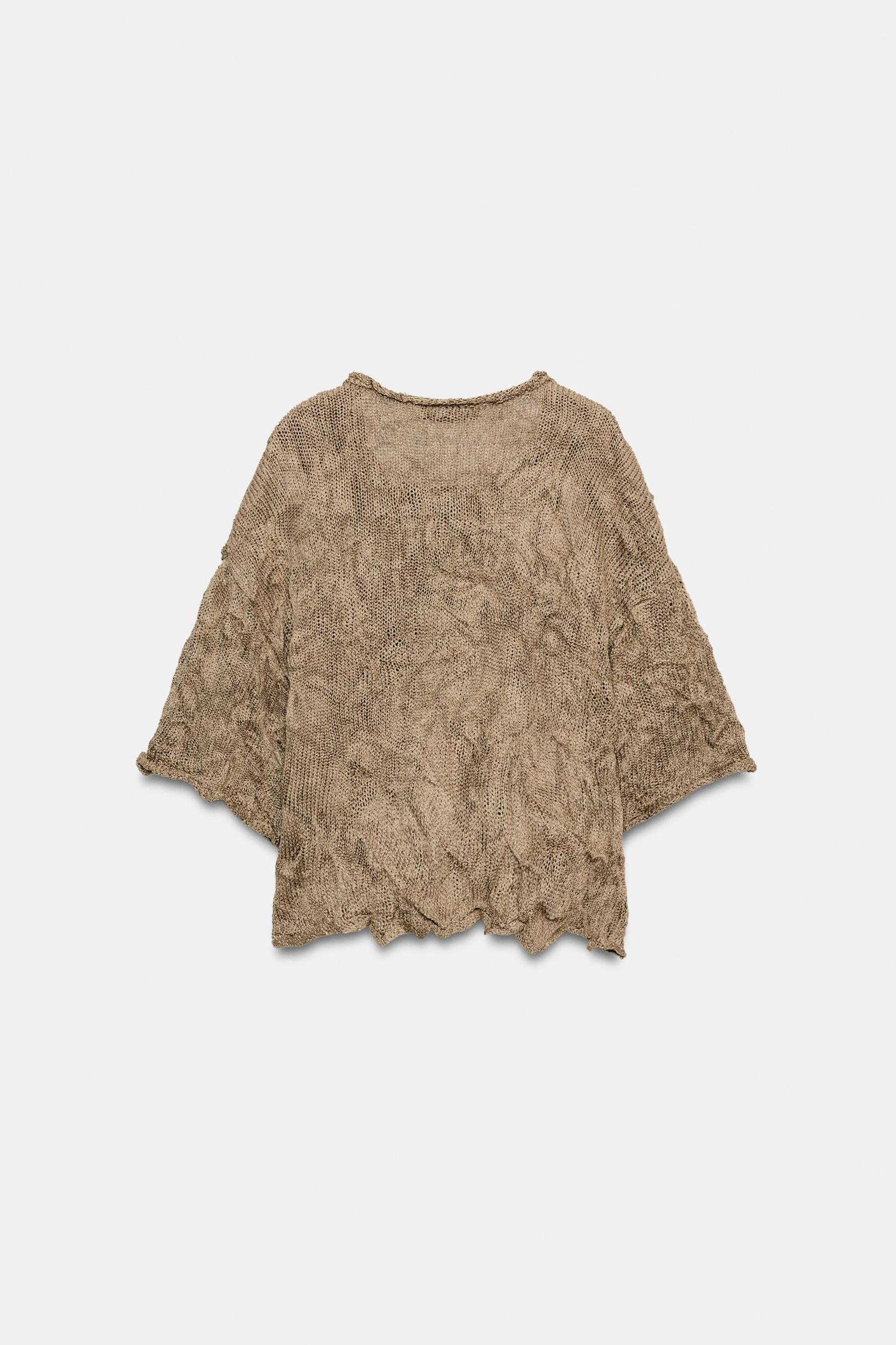 CRINKLE EFFECT KNIT JUMPER Product Image