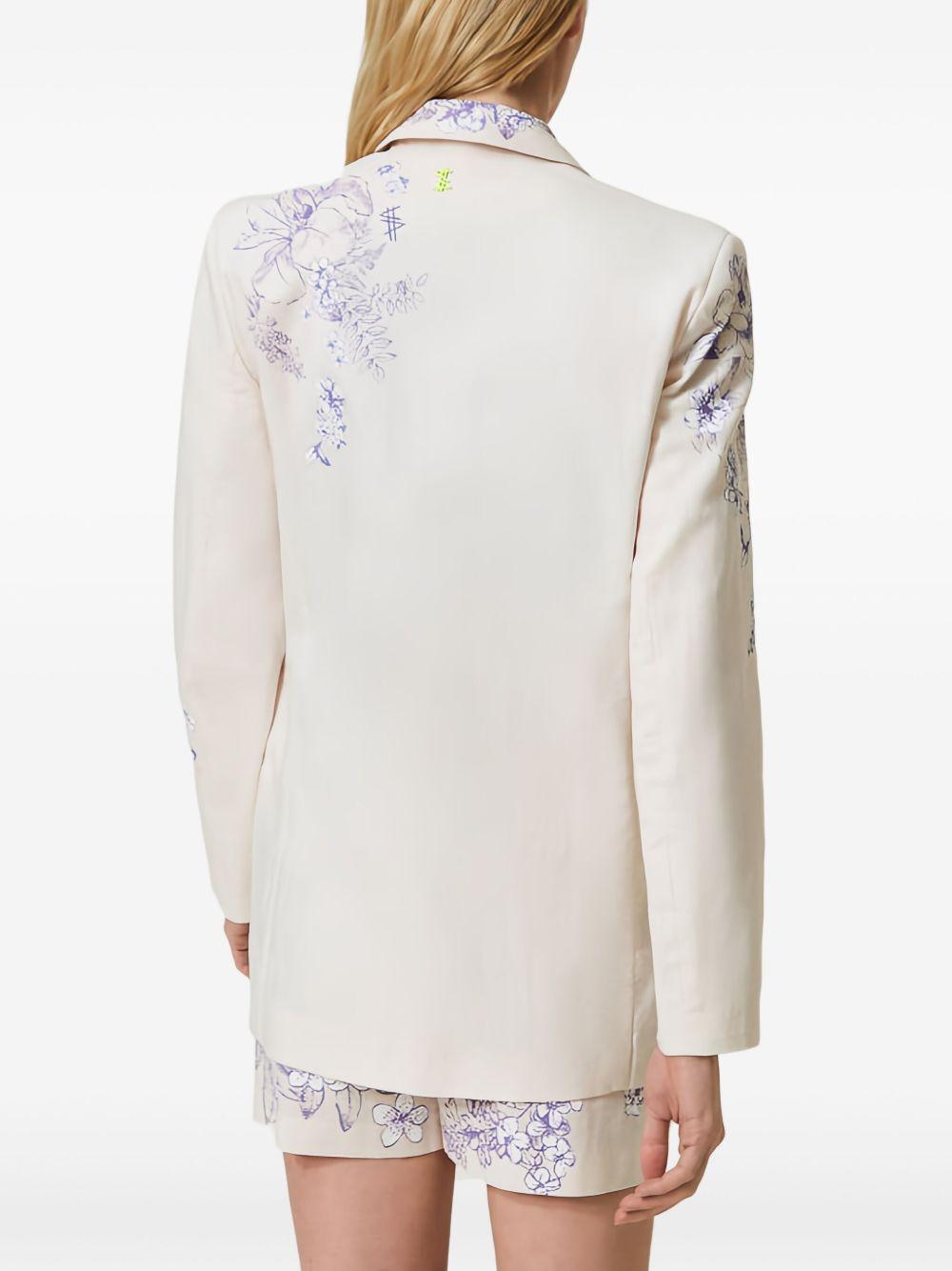 floral-print blazer Product Image