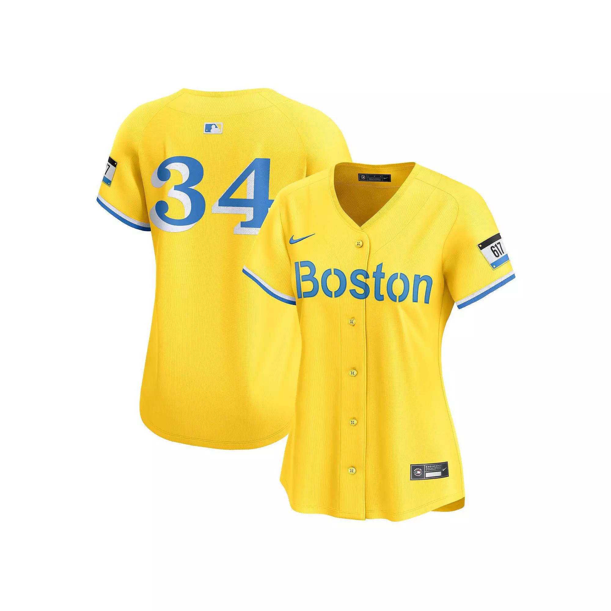 Women's Nike David Ortiz Gold Boston Red Sox City Connect Retired Player Jersey,  Product Image
