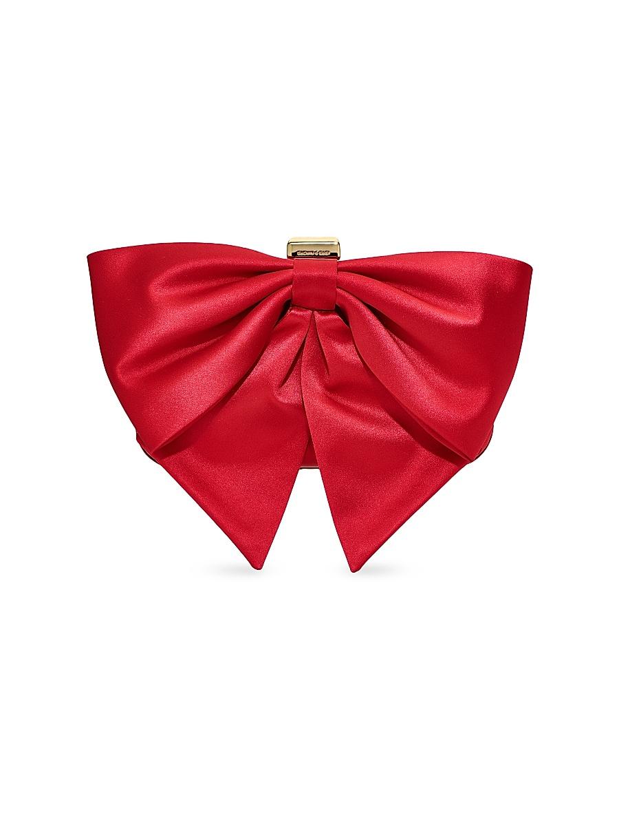 Womens Cupids Bow Satin Clutch Product Image