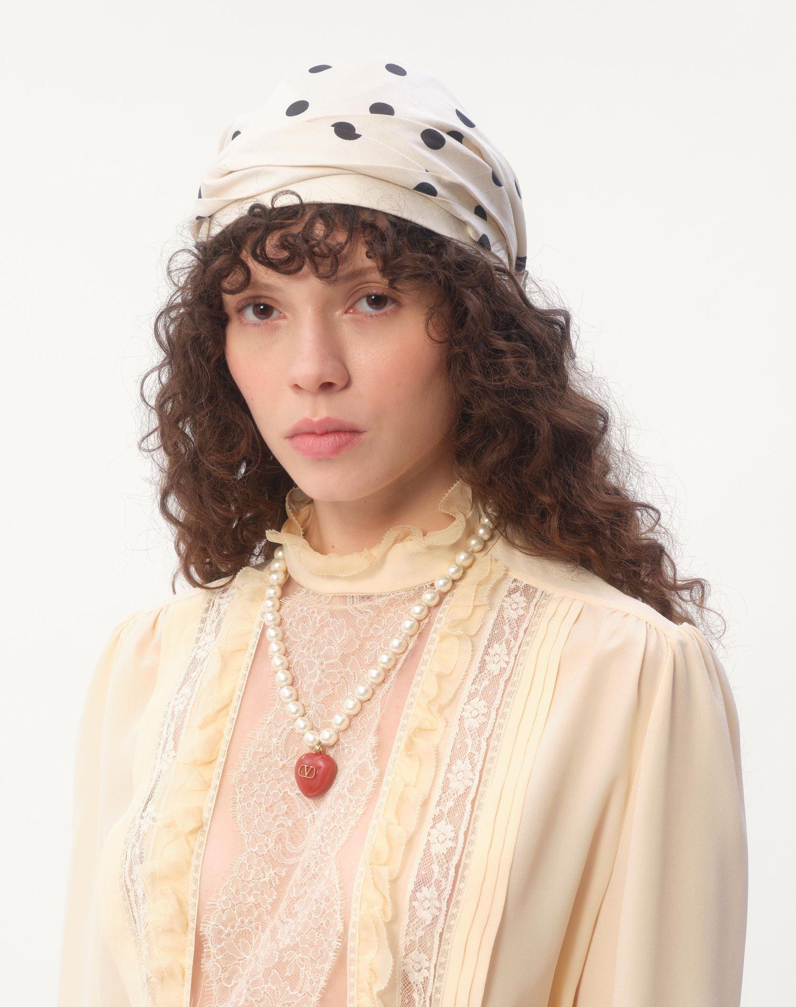 Coeur Royal Necklace In Metal, Enamel And Beads  Product Image