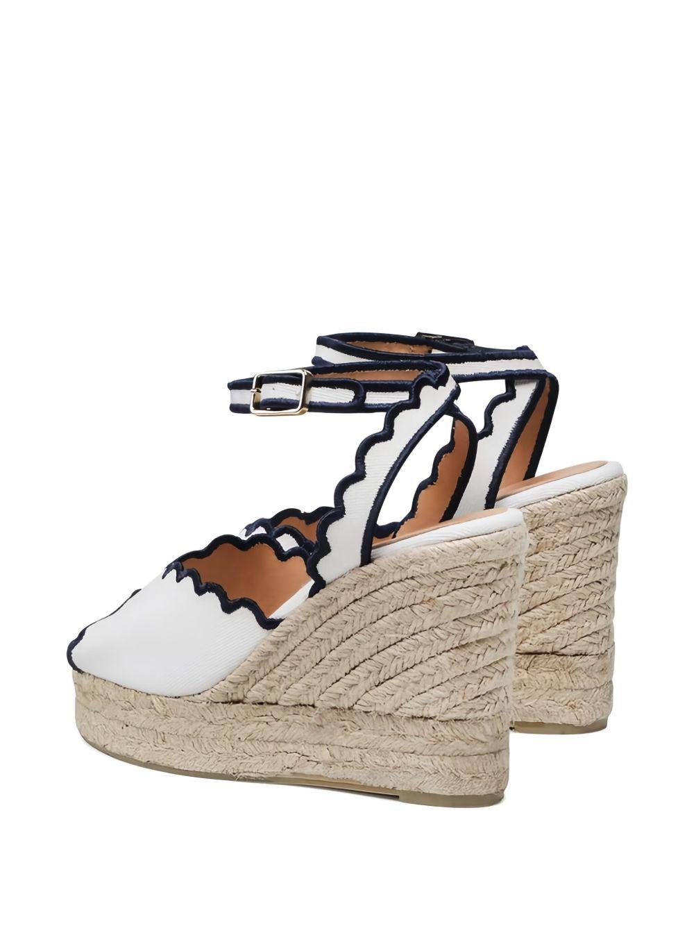 110mm scalloped-edge wedge heeled espadrilles Product Image