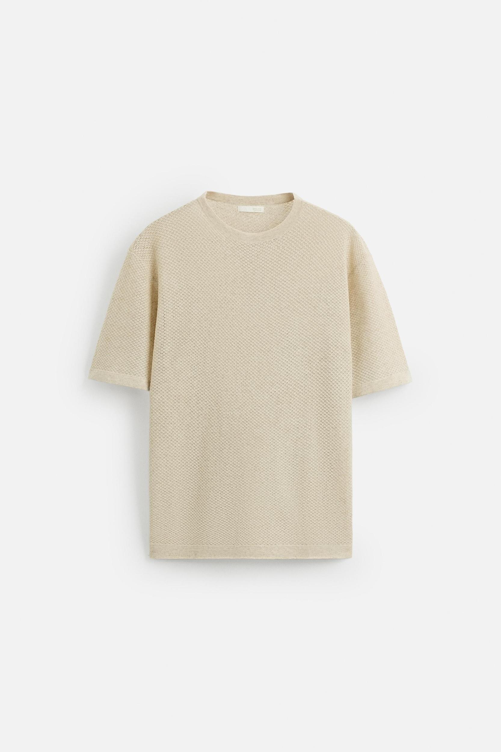 TEXTURED KNIT T-SHIRT Product Image