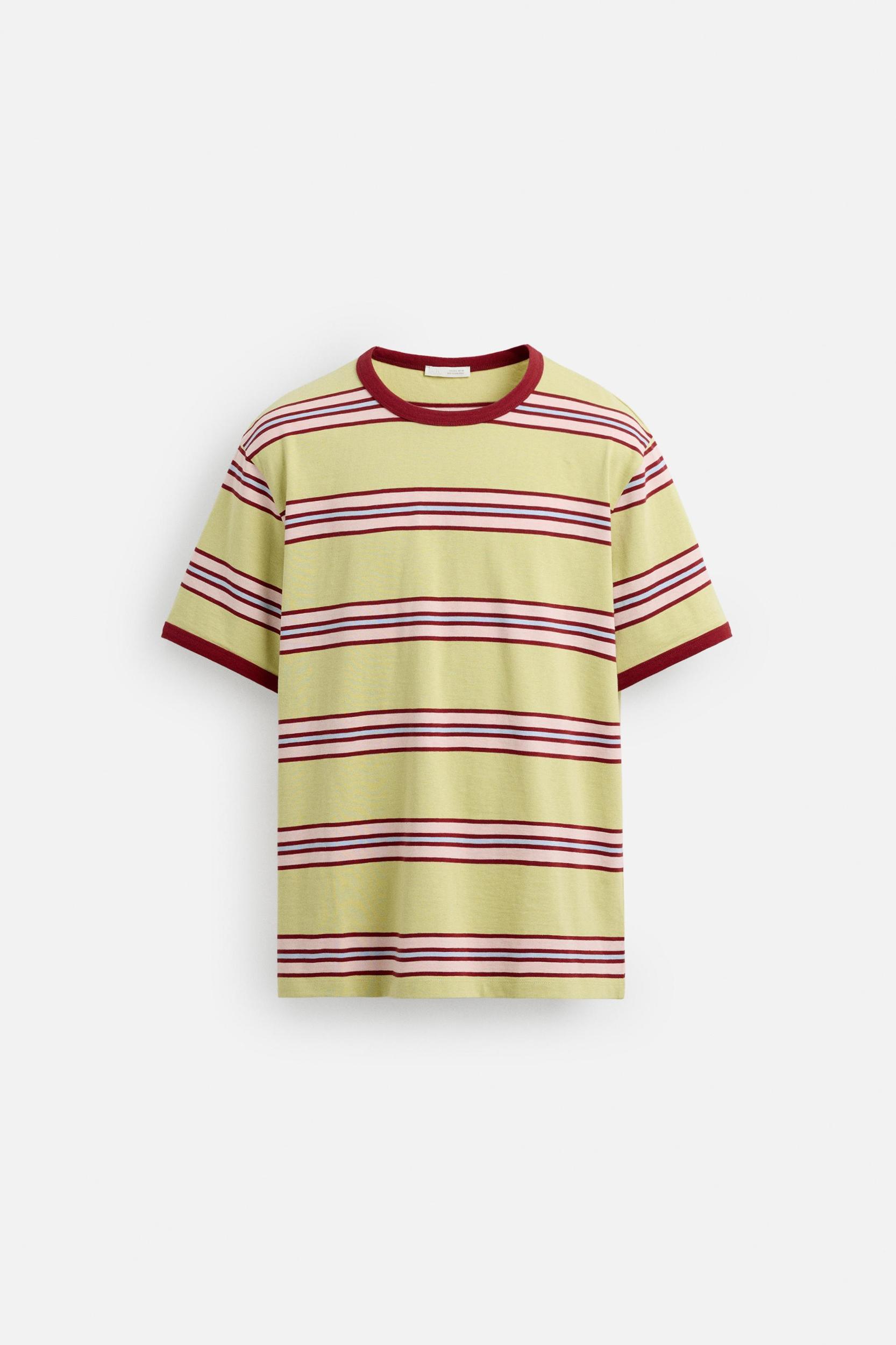 STRIPED CONTRAST T-SHIRT Product Image