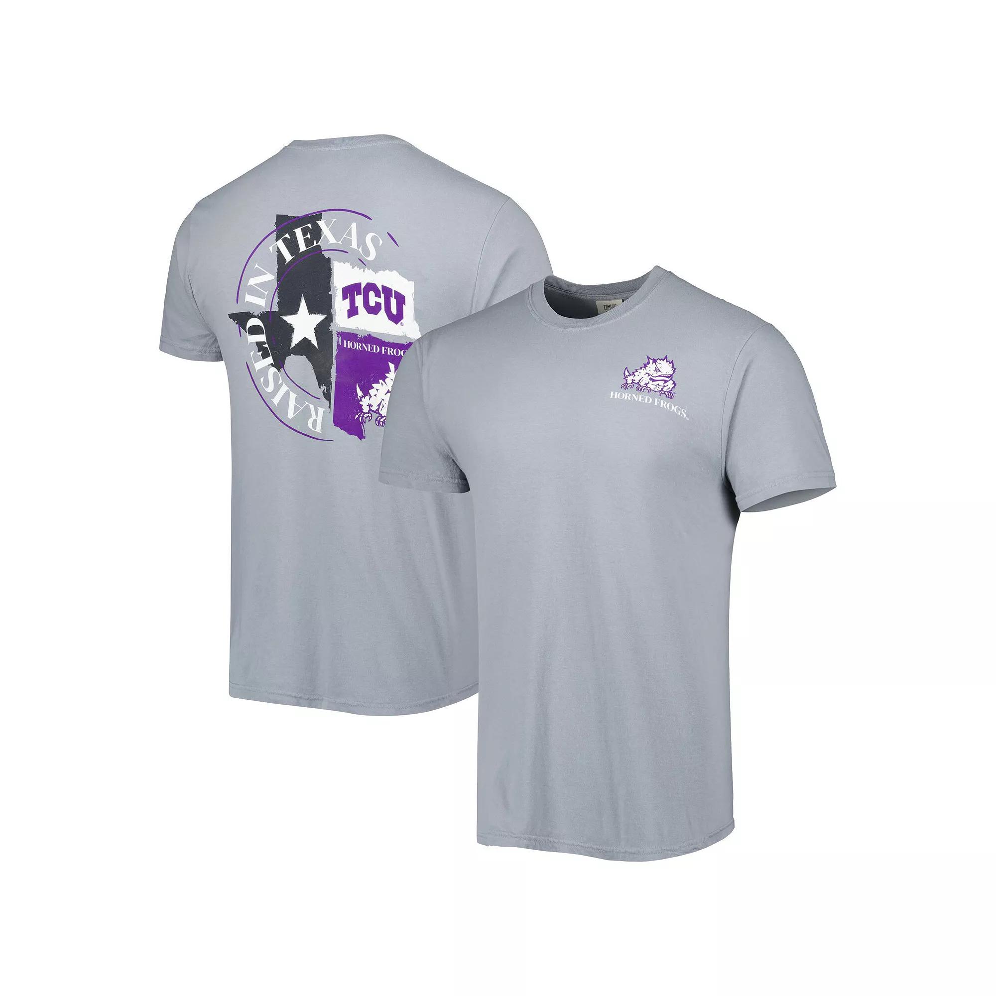 Men's Gray TCU Horned Frogs Hyperlocal T-Shirt,  Product Image