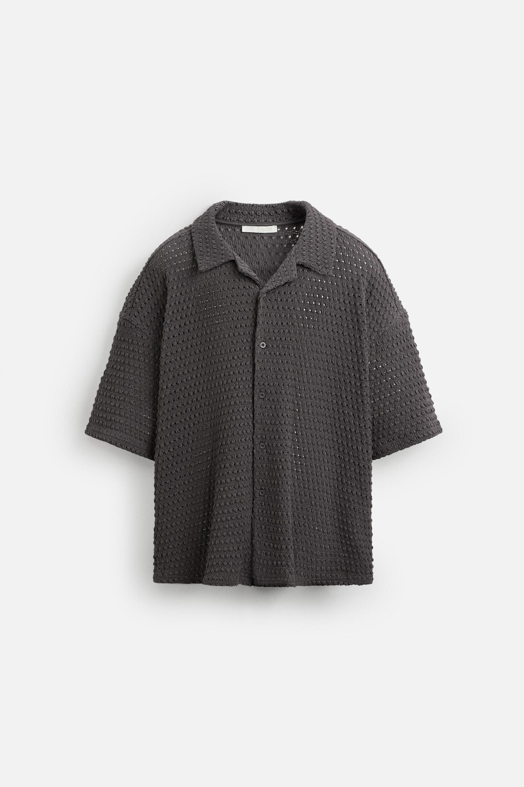 IRREGULAR TEXTURED SHIRT Product Image
