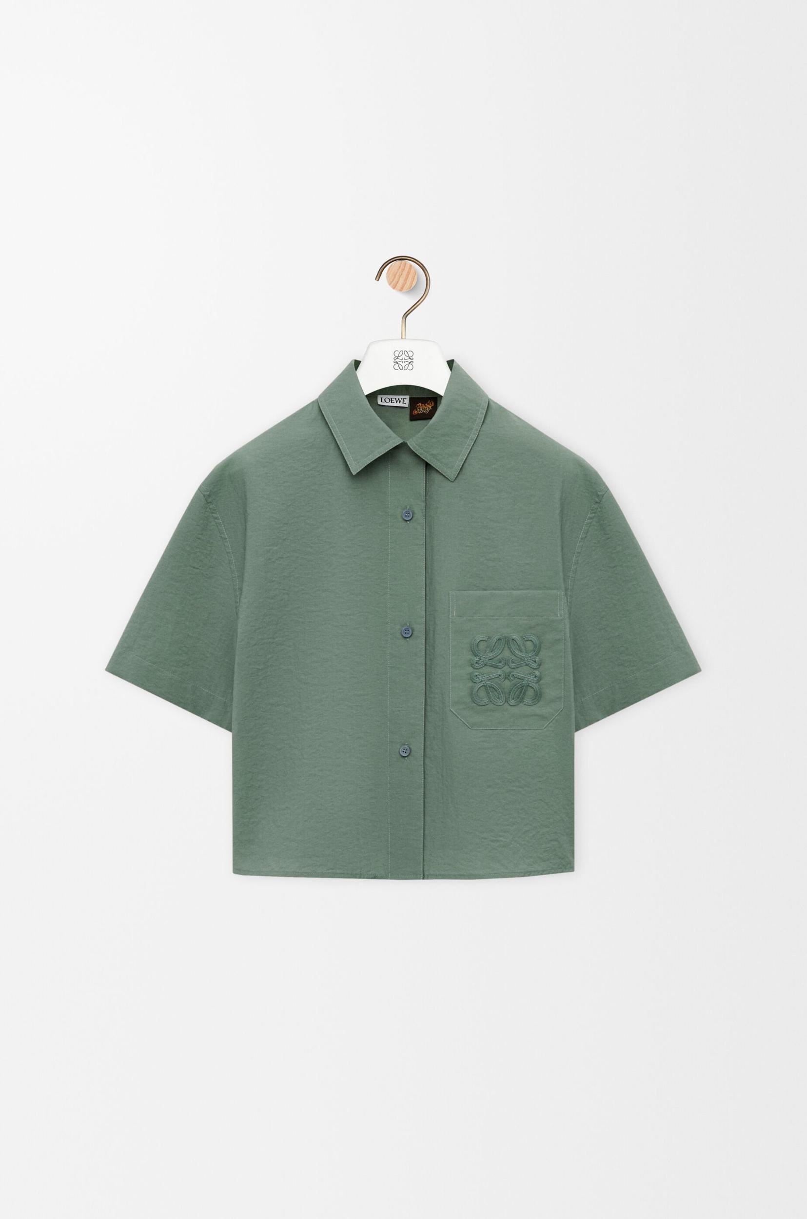 Short sleeve shirt in cotton blend Product Image