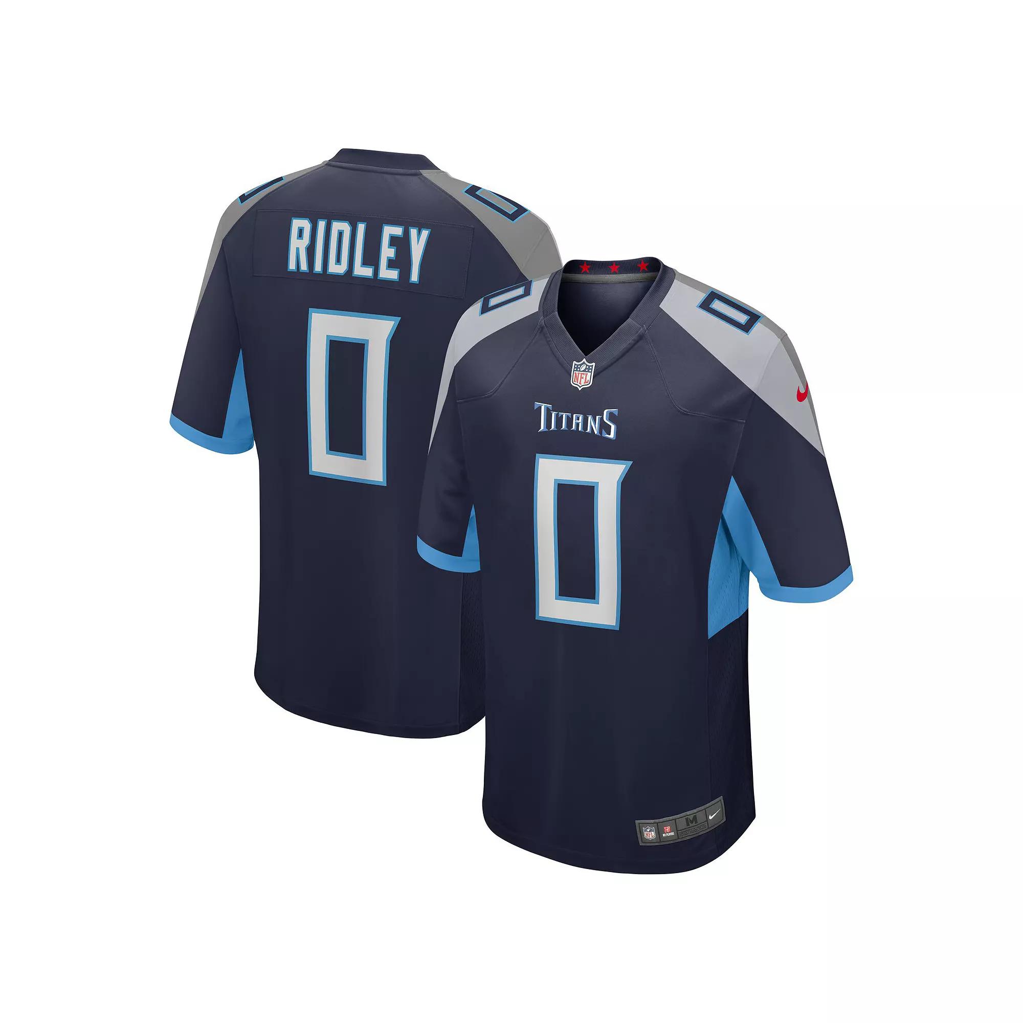 Men's Nike Calvin Ridley Navy Tennessee Titans Game Player Jersey,  Product Image