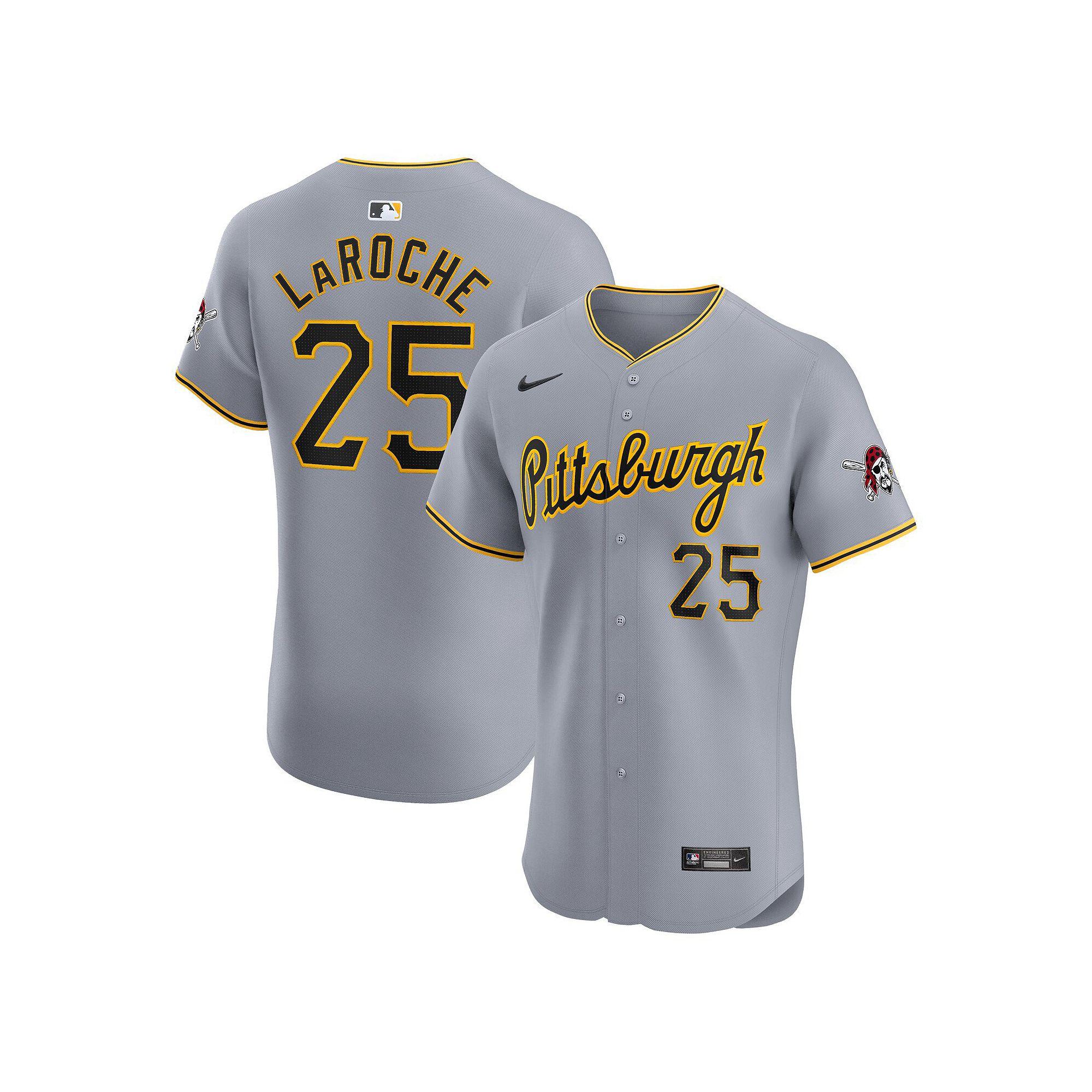 Men's Nike Adam LaRoche Gray Pittsburgh Pirates Road Elite Player Jersey,  Product Image