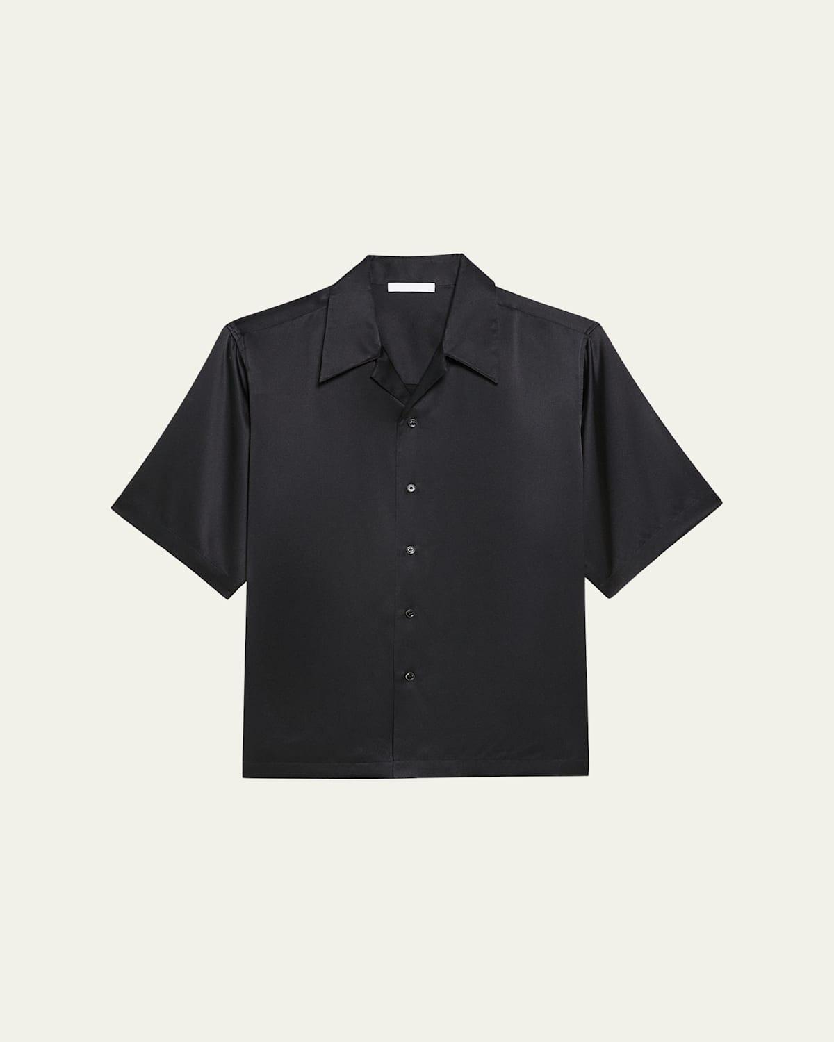 Men's Boxy Silk Camp Shirt Product Image