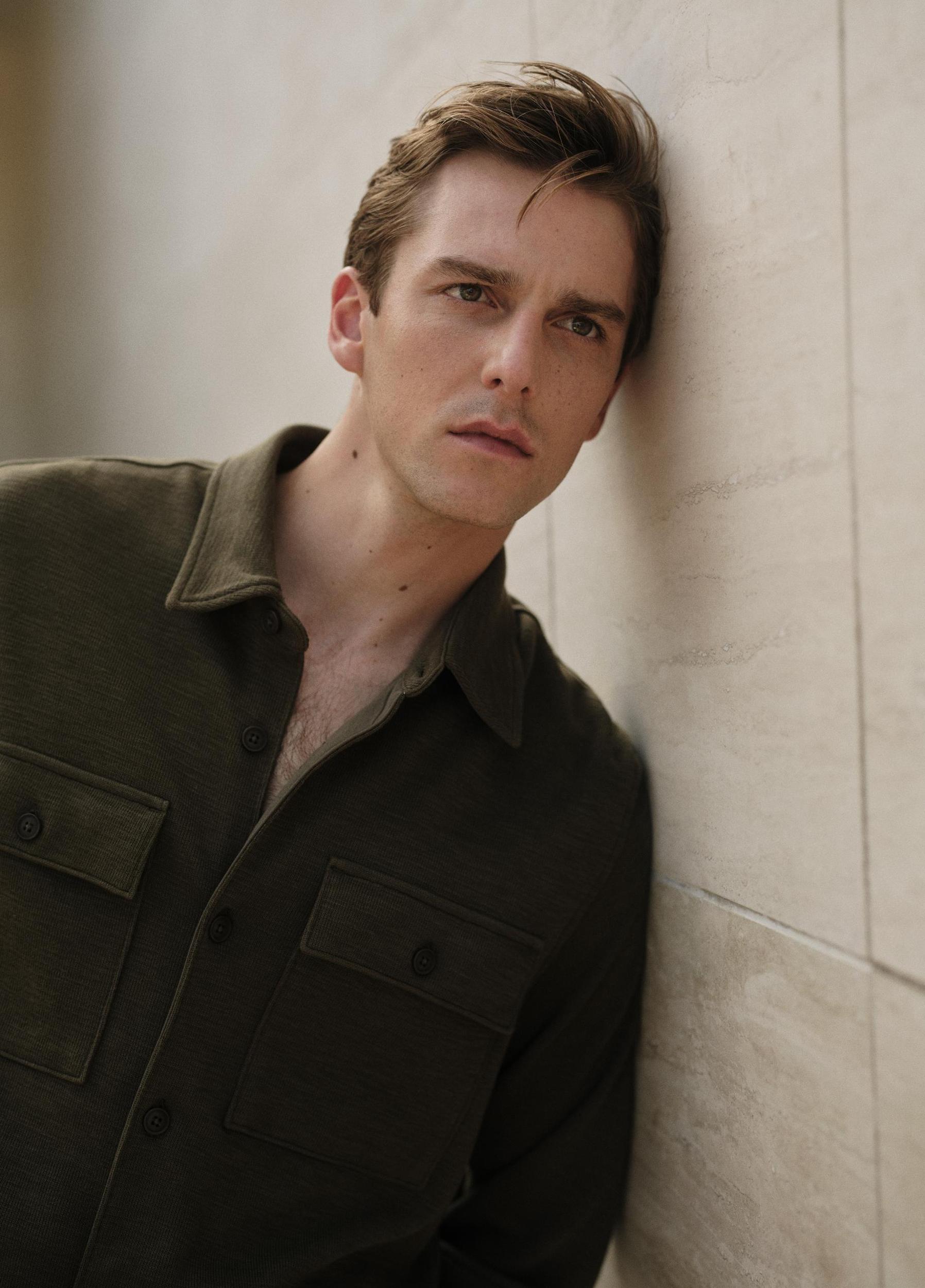Double-Slub Cotton-Blend Shirt Jacket Product Image