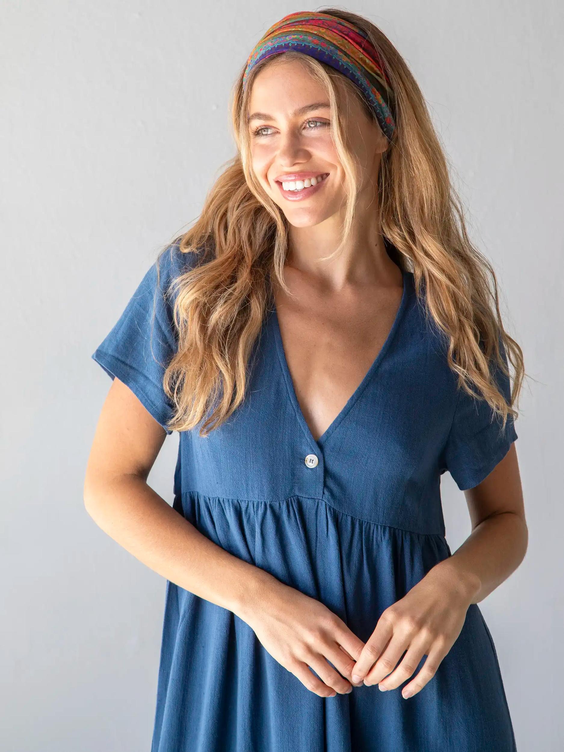 Avery Wide-Leg Jumpsuit - Indigo Product Image