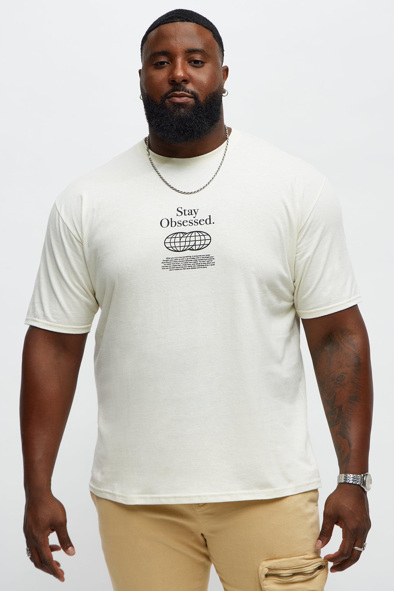 Stay Obsessed Short Sleeve Tee - Natural Male Product Image