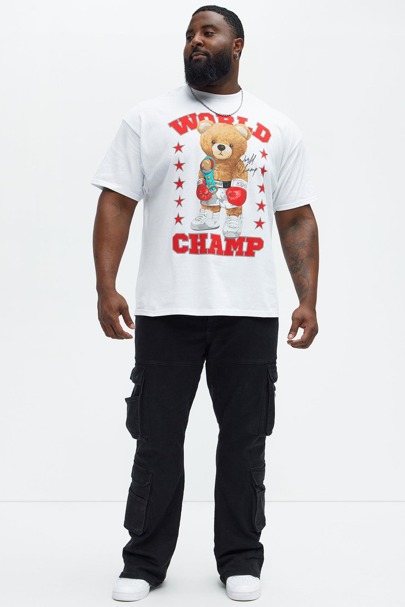 World Champ Bear Short Sleeve Tee - White Product Image