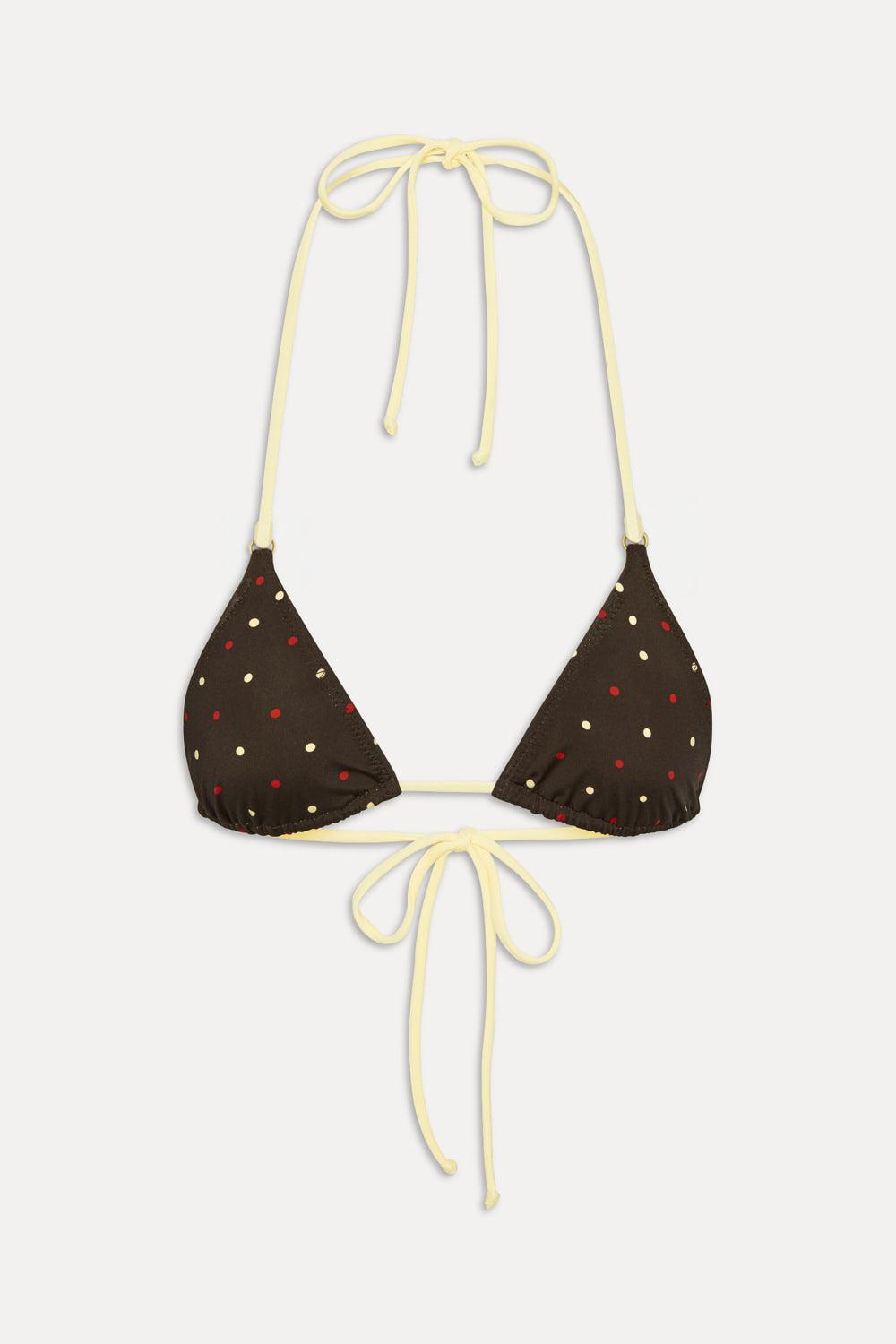 Nick Reversible Shine Bikini Top - Honey Bug Product Image
