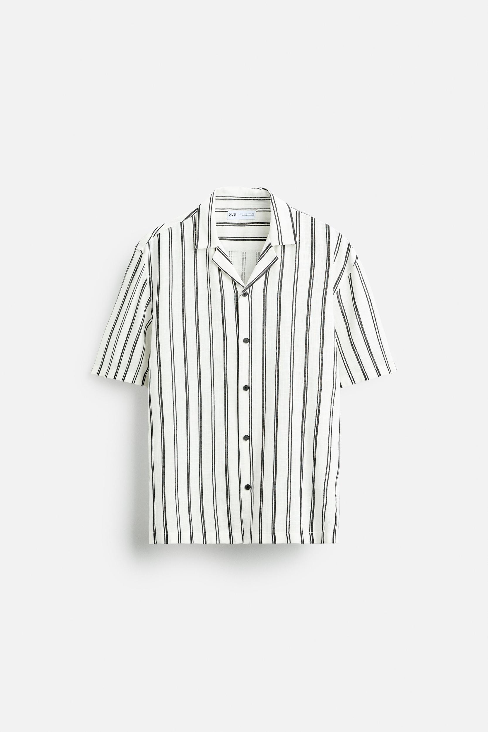 TEXTURED STRIPED SHIRT Product Image