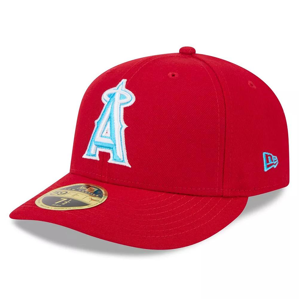 Men's New Era Red Los Angeles Angels 2024 Father's Day Low Profile 59FIFTY Fitted Hat, Size: 7 1/8 Product Image
