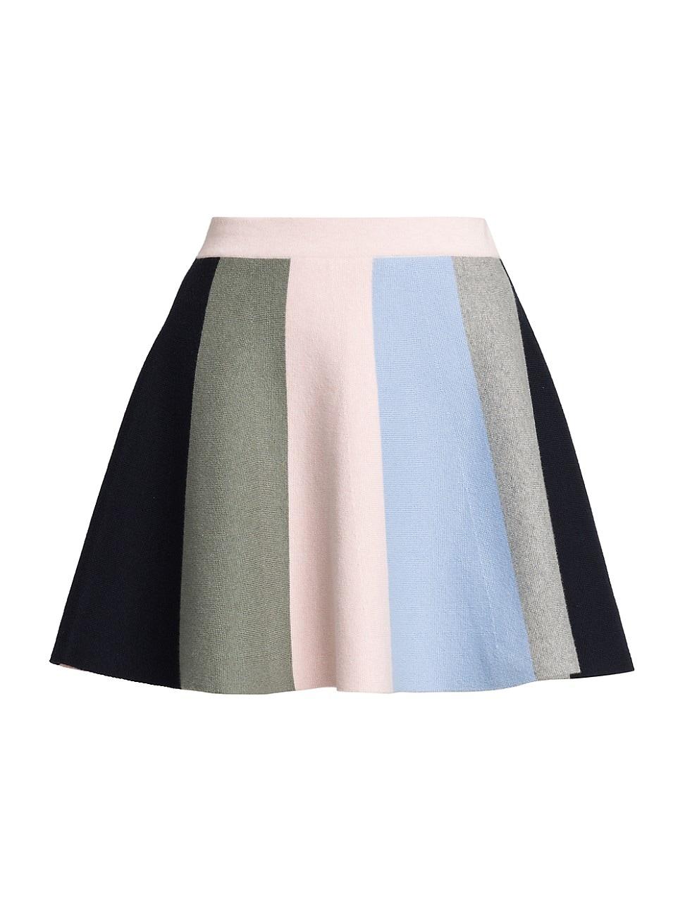 Womens Scarf Cotton & Cashmere Miniskirt Product Image