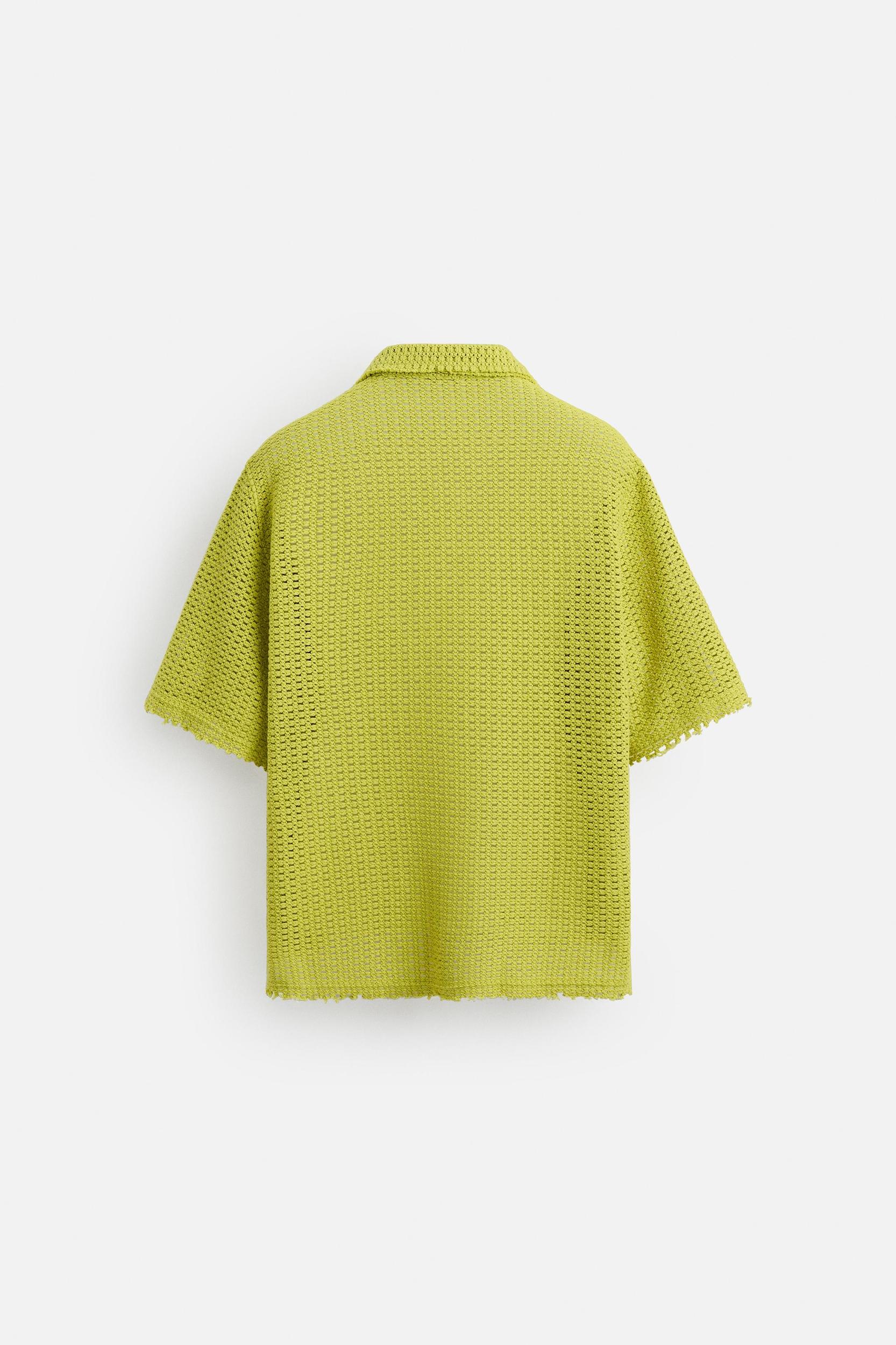 TEXTURED OPENWORK SHIRT Product Image