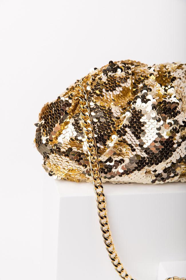 Gold Sequin Pouch Bag FINAL SALE Product Image