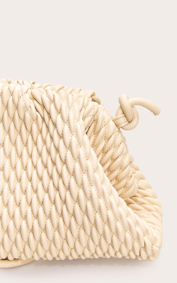 Butter Yellow Soft PU Weave Clutch Bag Product Image