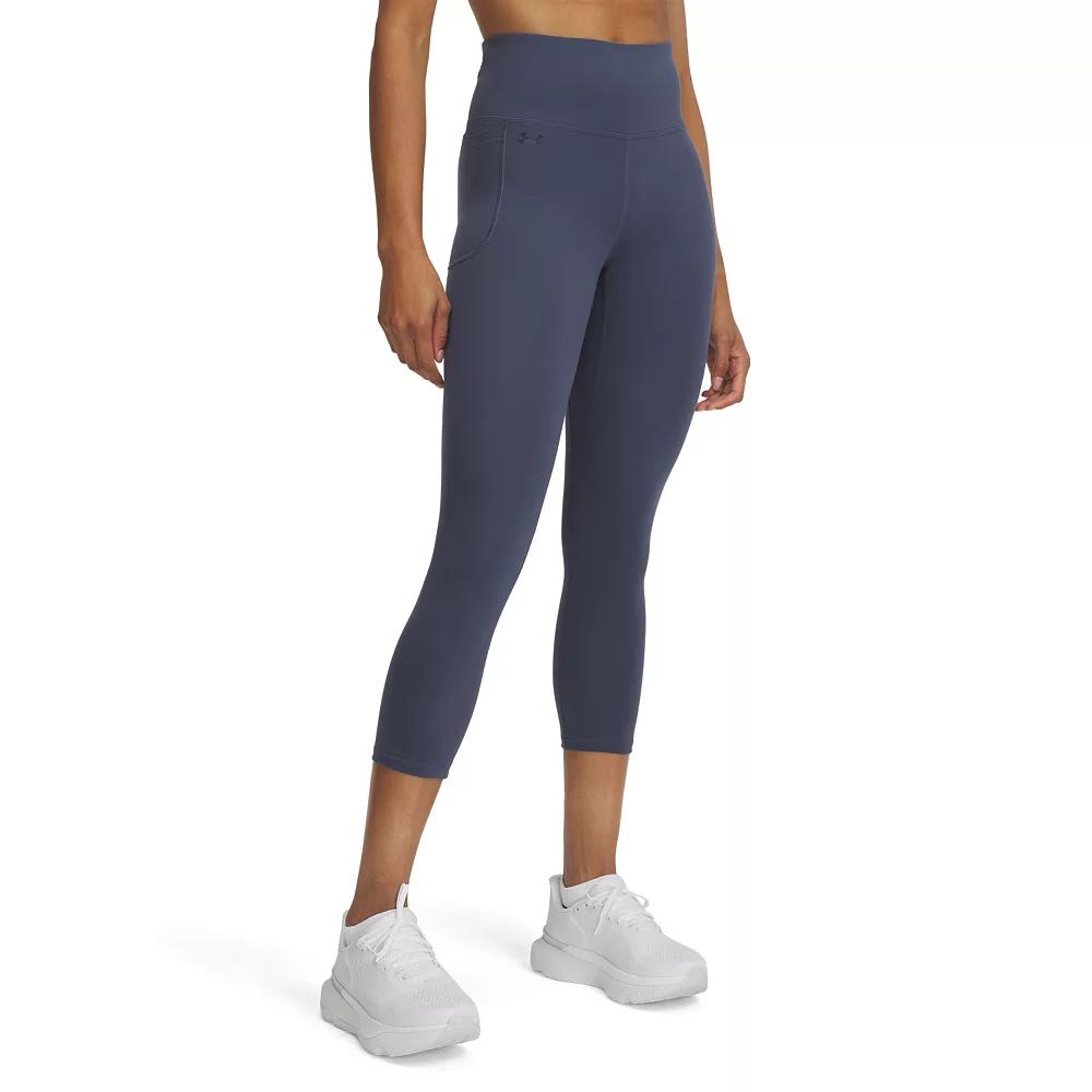 Women's Under Armour Motion Capri Leggings, Size: Medium, Downpour Gray Product Image