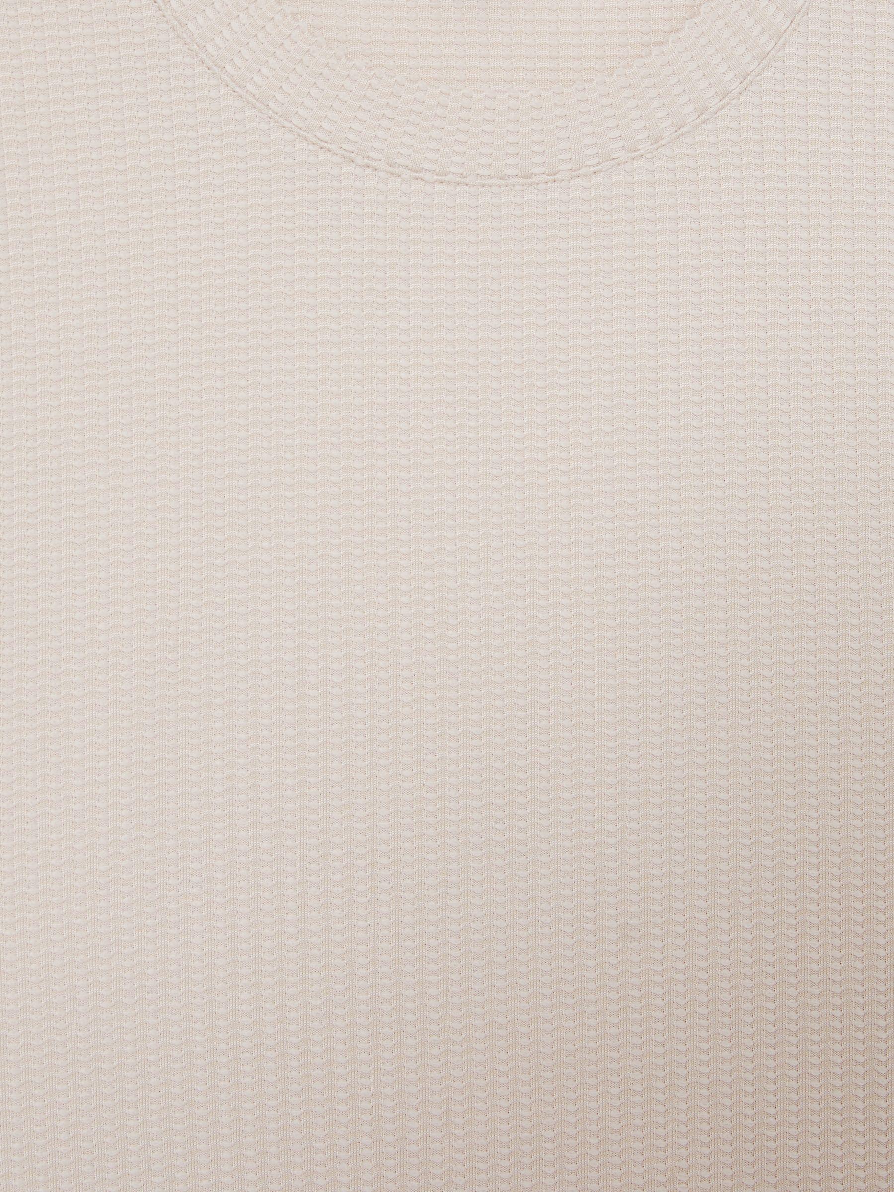 Oversized Textured T-Shirt in Champagne Product Image