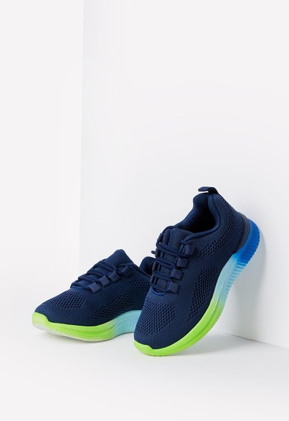 JustFab Margaux Platform Loafer Pump Womens Black/ White Size 8.5 Product Image