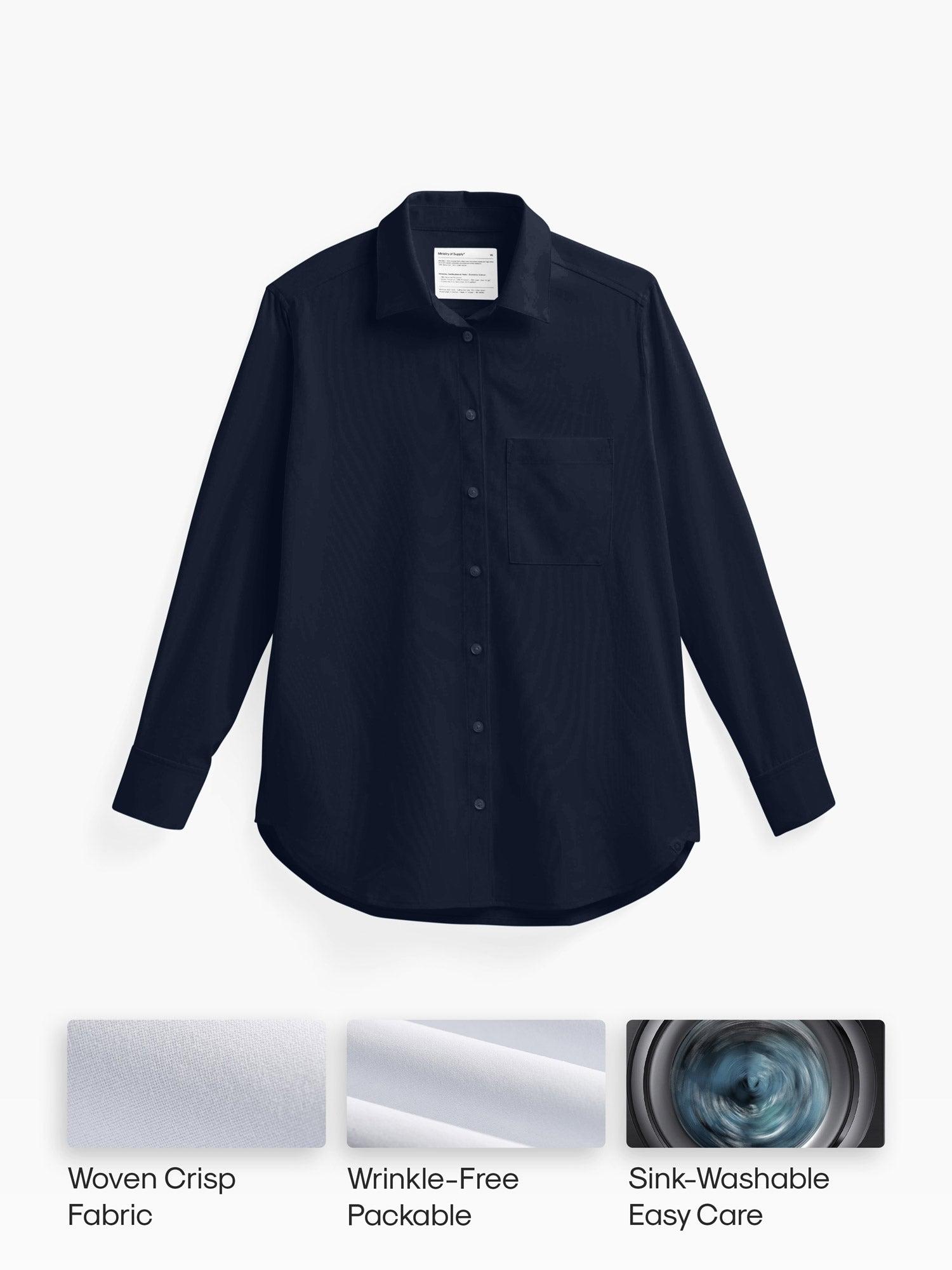 Men's AeroZeroº Dress Shirt - Jet Black (MPS) Product Image