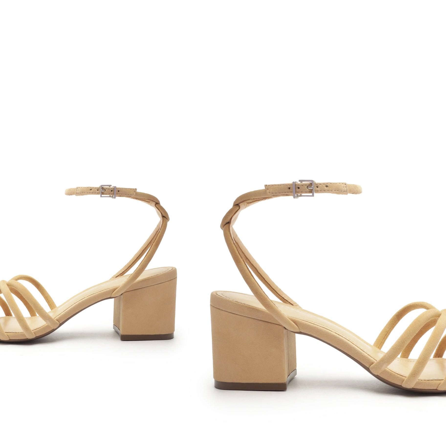 Rachel Block Leather Sandal Female Product Image