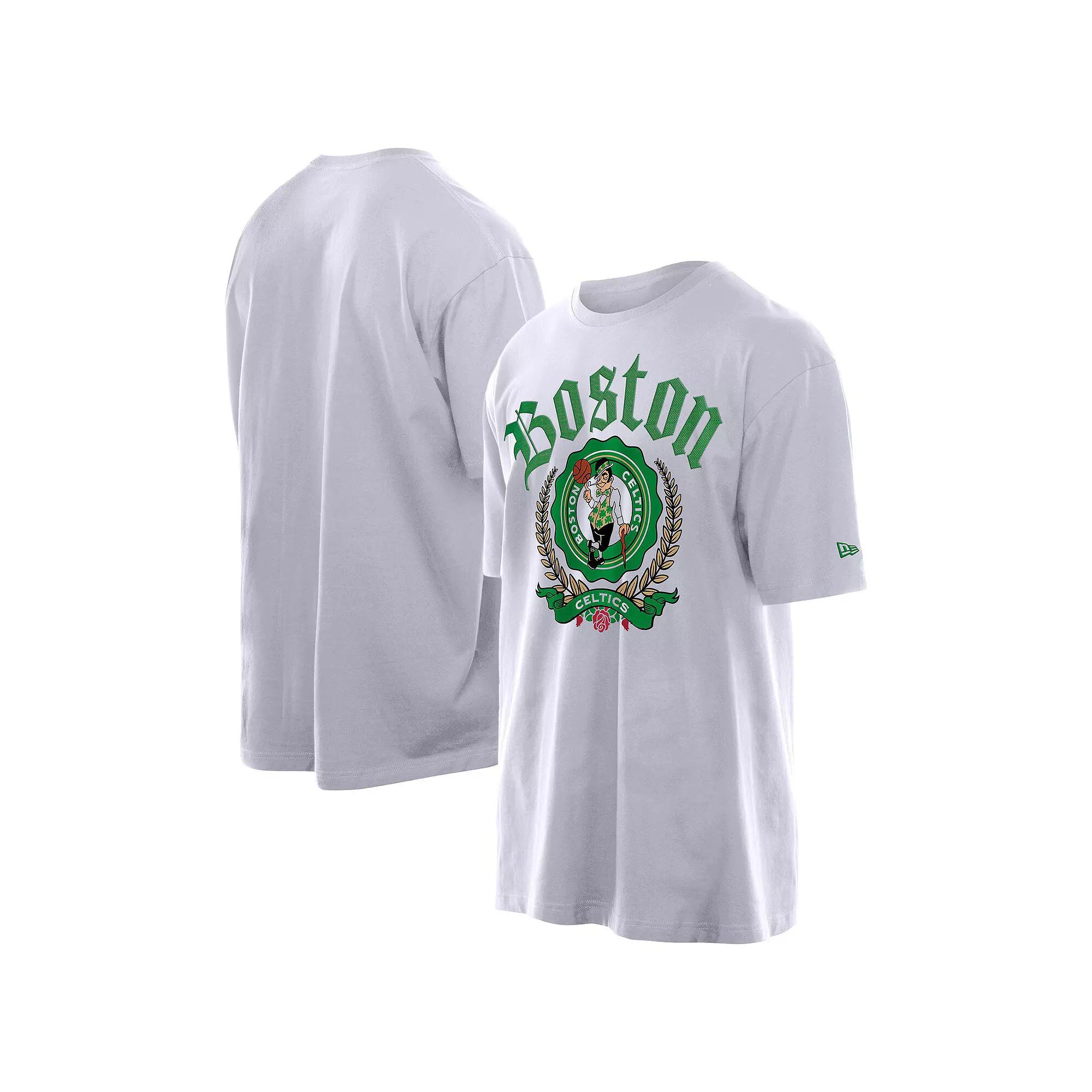 Men's New Era White Boston Celtics Throwback Prep Over Product Image
