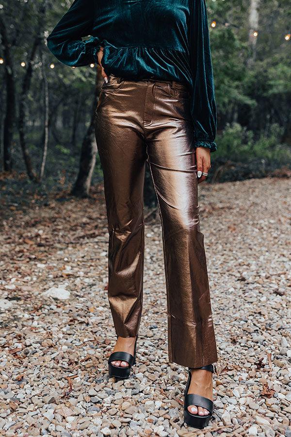 The Hudson High Waist Metallic Pants Product Image