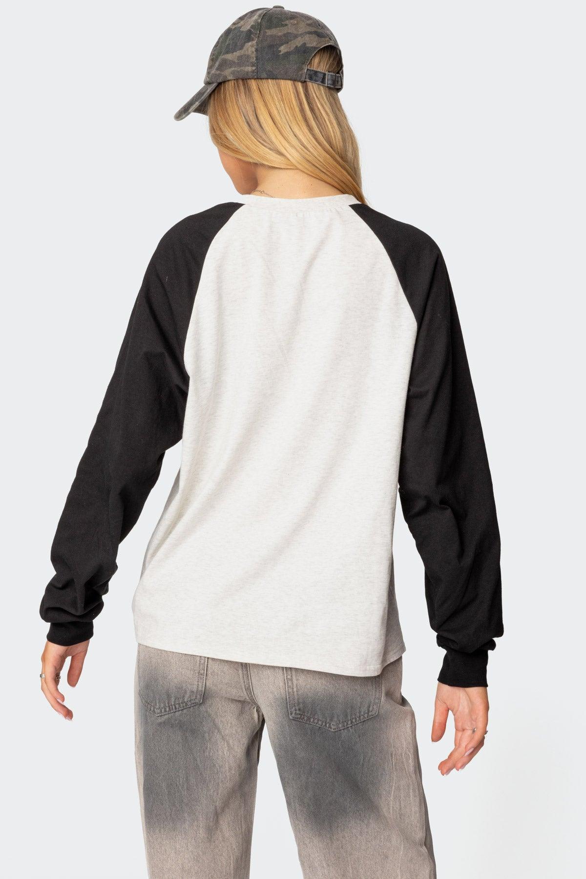 Snatched Oversized Long Sleeve T Shirt Product Image