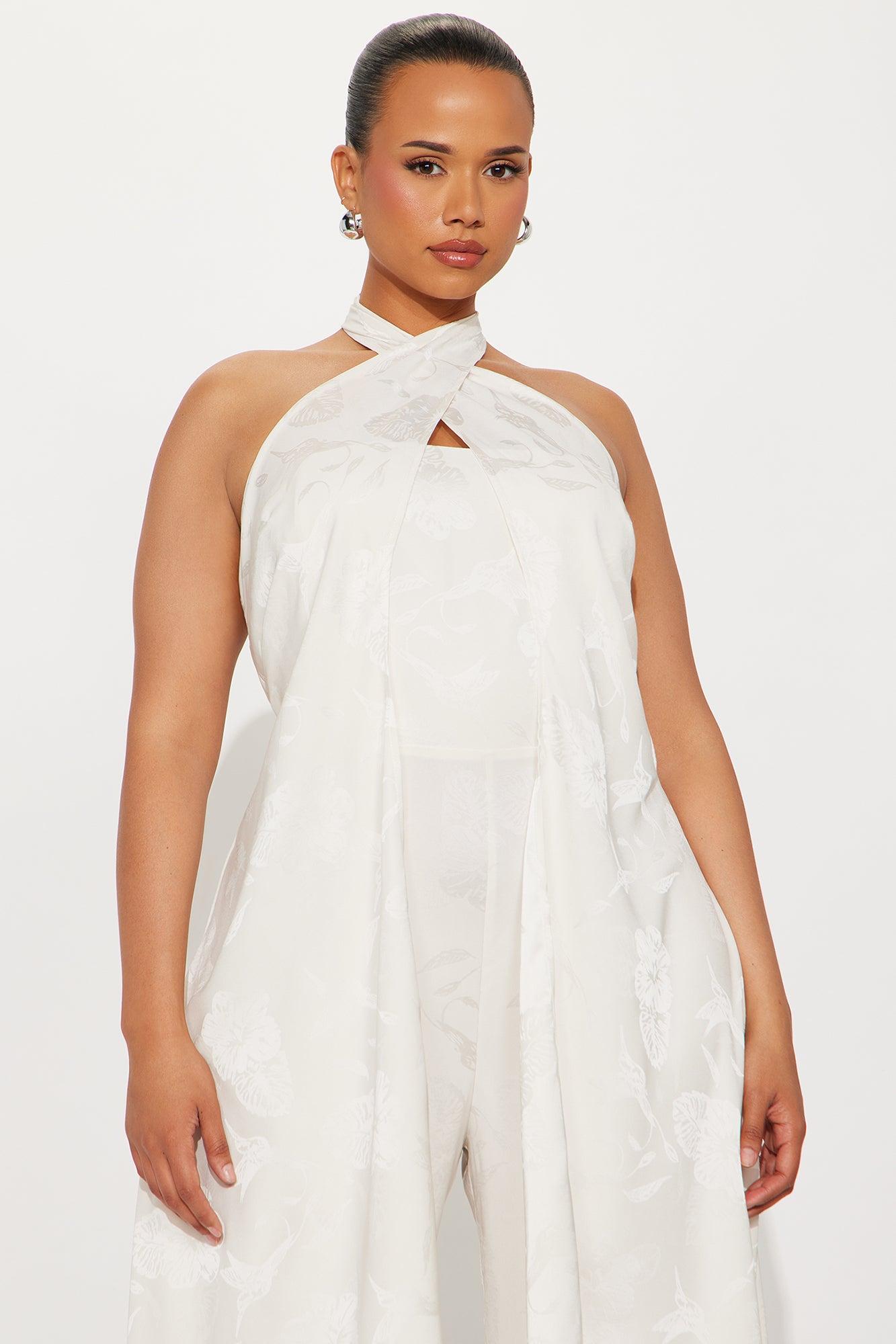 Take Me With You Satin Jumpsuit - Champagne Female Product Image