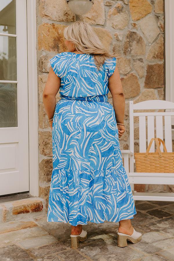 Ocean Whisper Midi Dress Curves Product Image