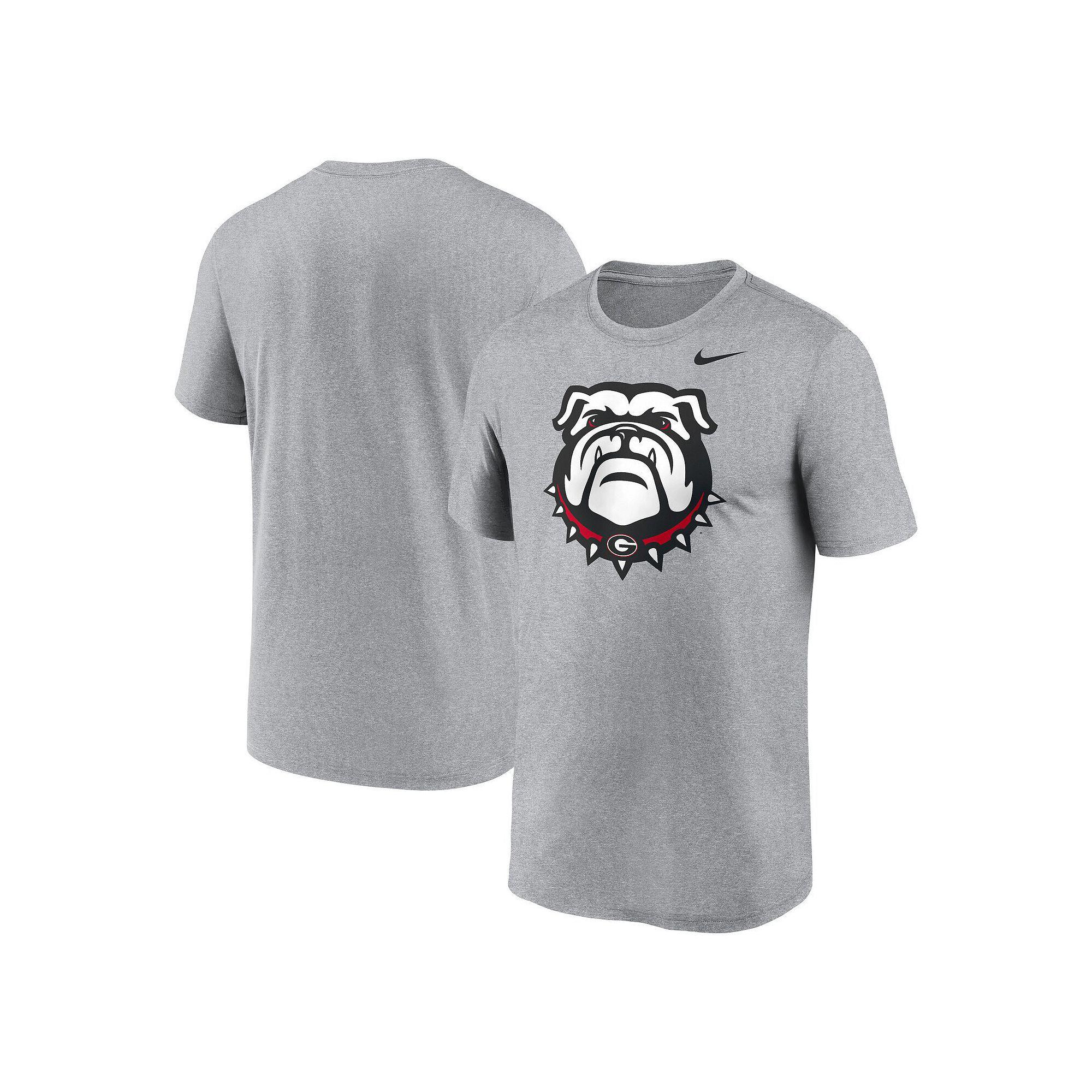 Men's Nike Heather Gray Georgia Bulldogs Primetime Legend Alternate Logo T-Shirt,  Product Image