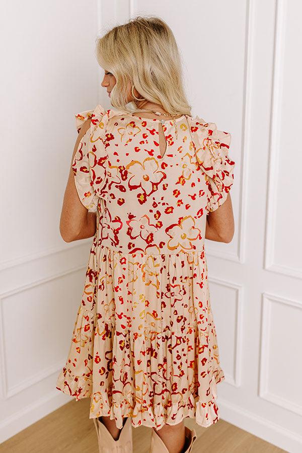 Vino On My Mind Shift Dress In Champagne Product Image