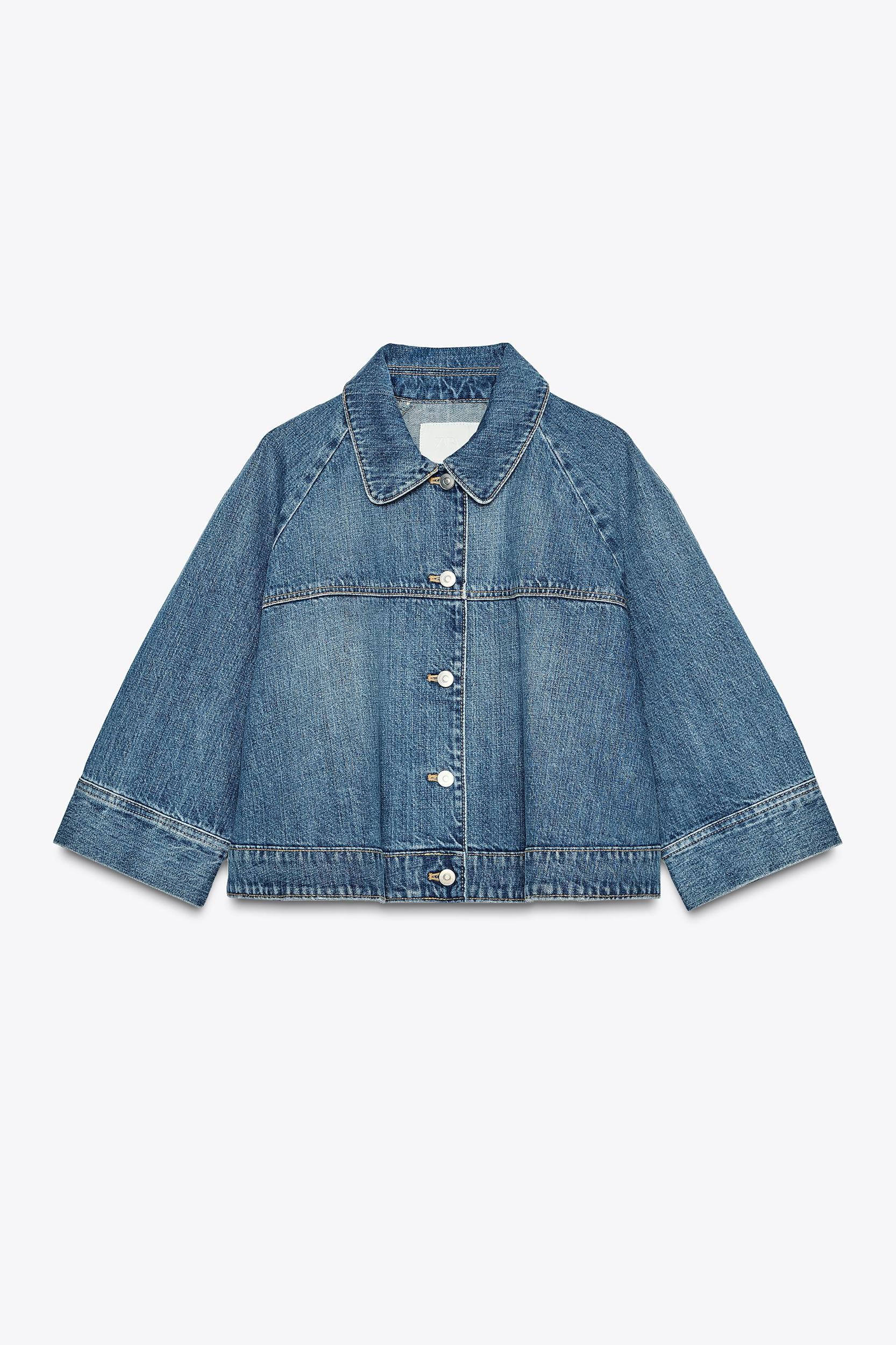 LAYERED DENIM JACKET Product Image