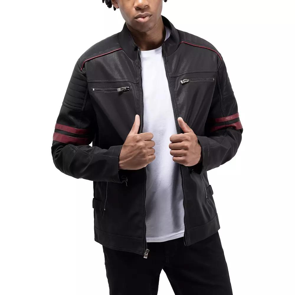 Men's Xray Faux Leather Jacket,  Product Image