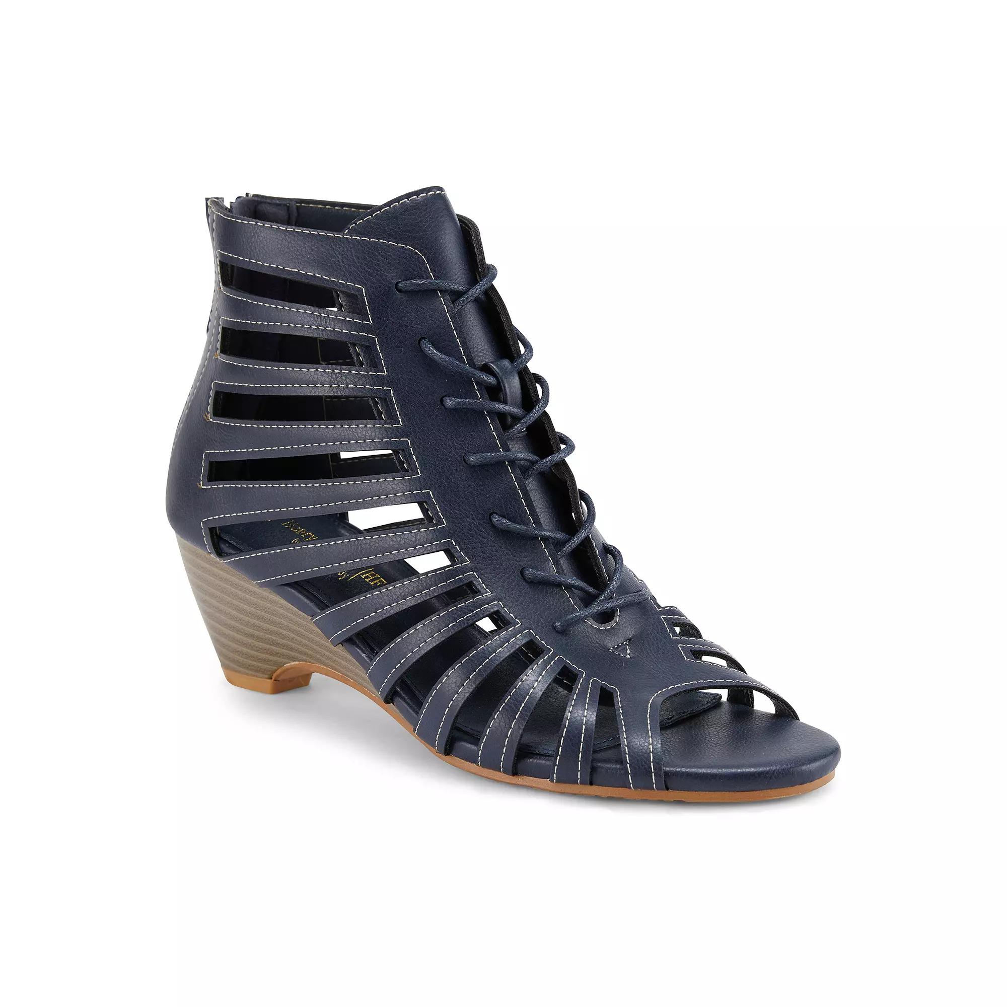 Henry Ferrera Nira Women's Gladiator Wedge Sandals,  Product Image